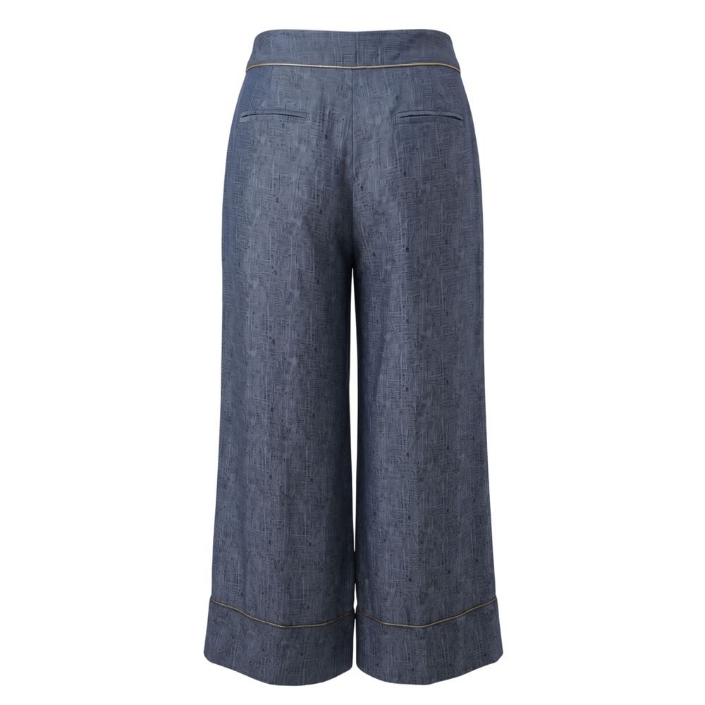 Trussardi Blue Viscose Women Women's Pants