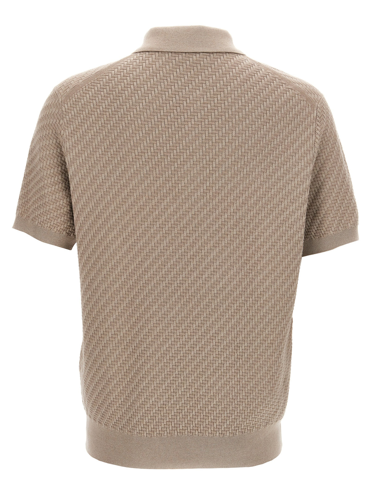 Brioni Beige Cotton Polo Men's Shirt