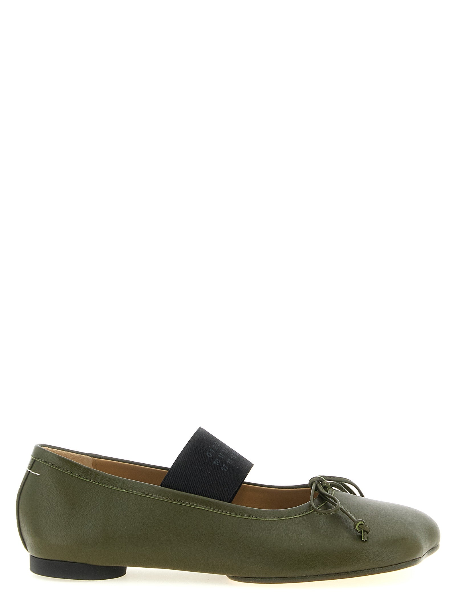 MM6 Maison Margiela Bicolor Lambskin Ballet Women's Flats