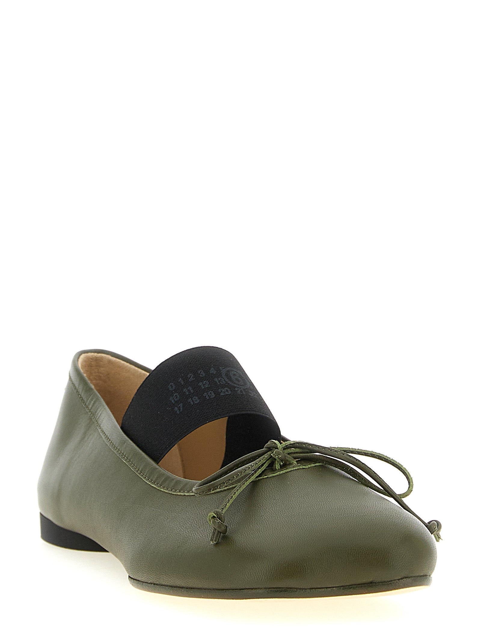 MM6 Maison Margiela Bicolor Lambskin Ballet Women's Flats