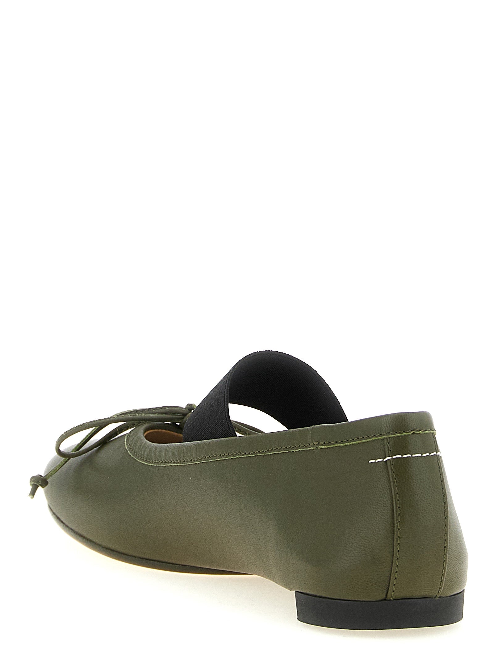 MM6 Maison Margiela Bicolor Lambskin Ballet Women's Flats
