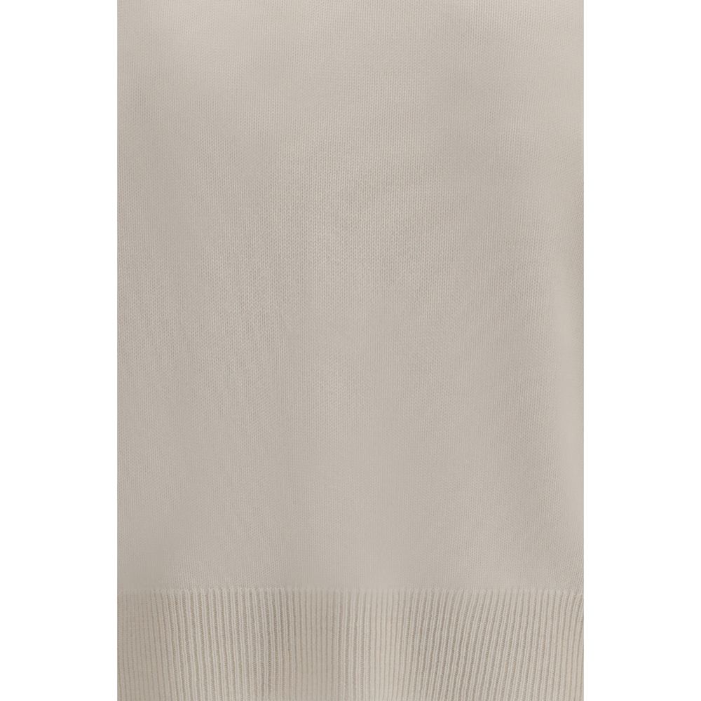 Brunello Cucinelli White Cashmere Women's Sweater