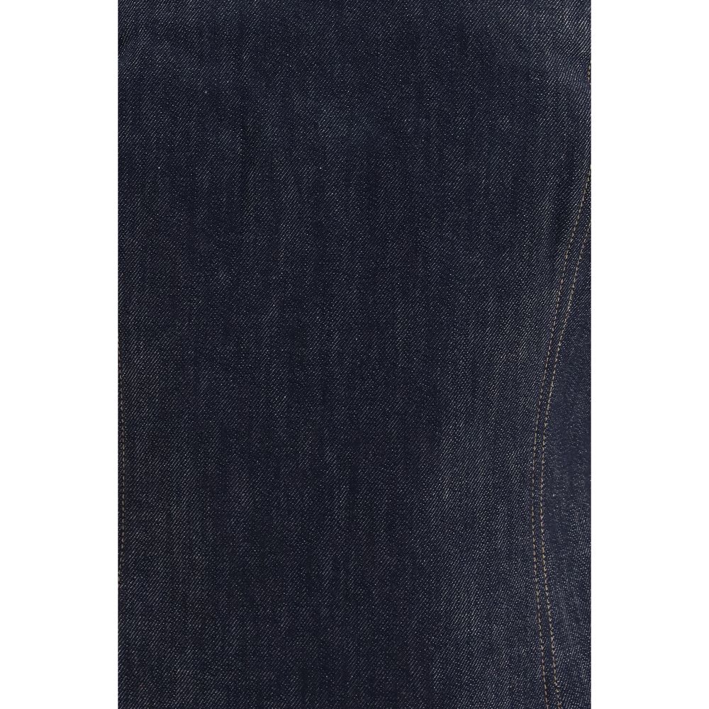 Brunello Cucinelli Blue Cotton Women's Bodysuit