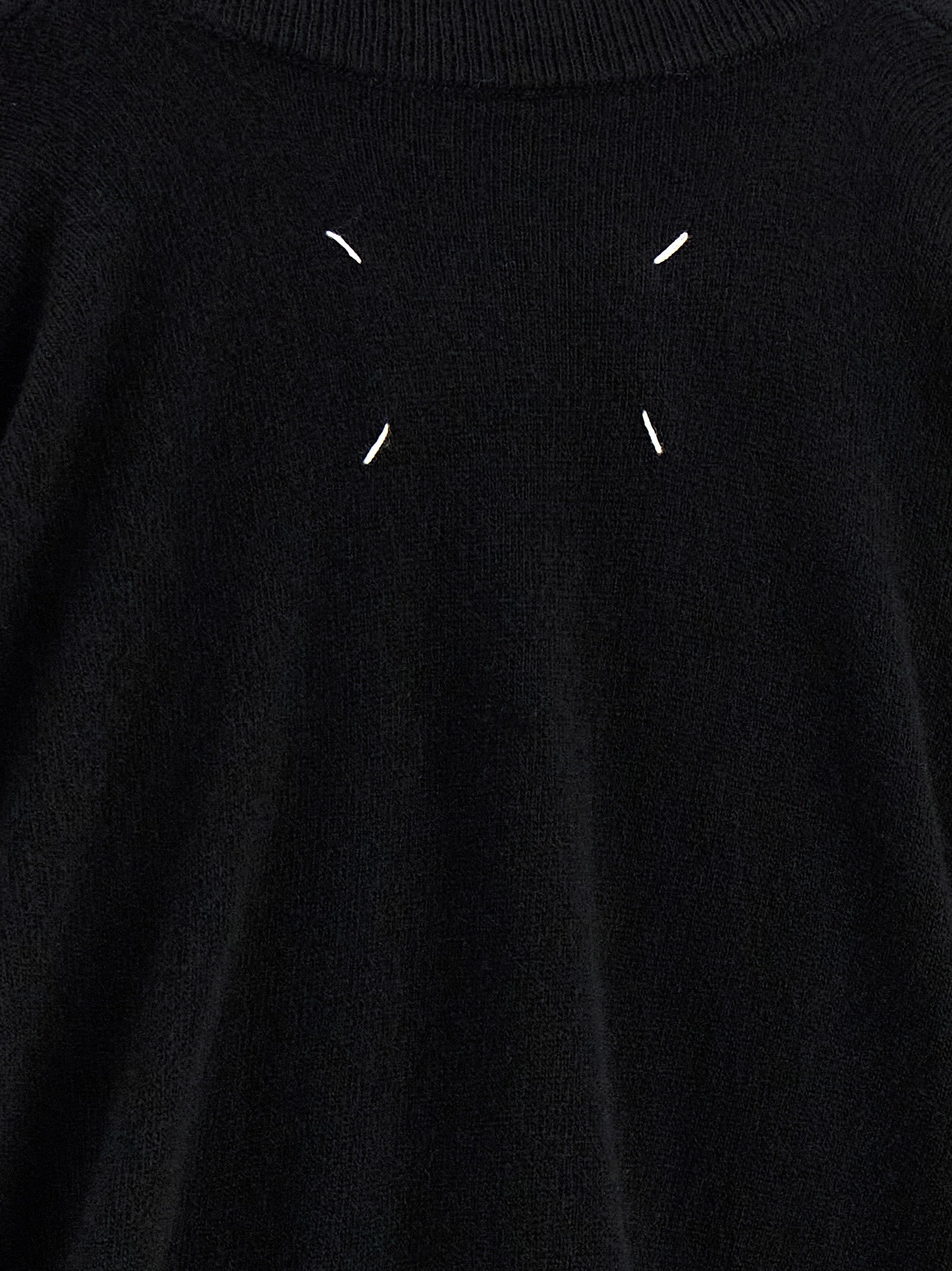 Maison Margiela Black Virgin Wool Women's Cardigan