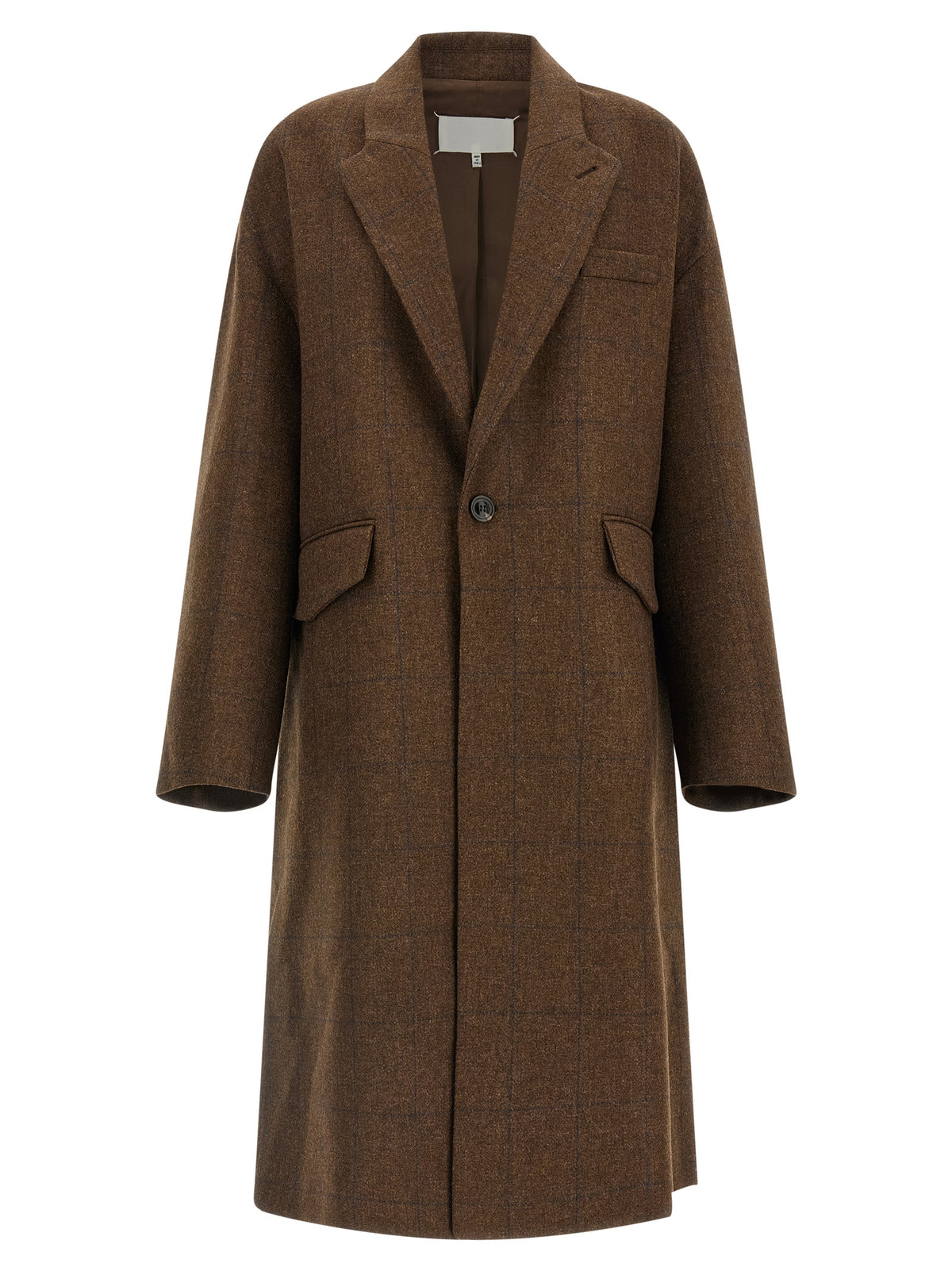 Maison Margiela Brown Wool Women's Coat