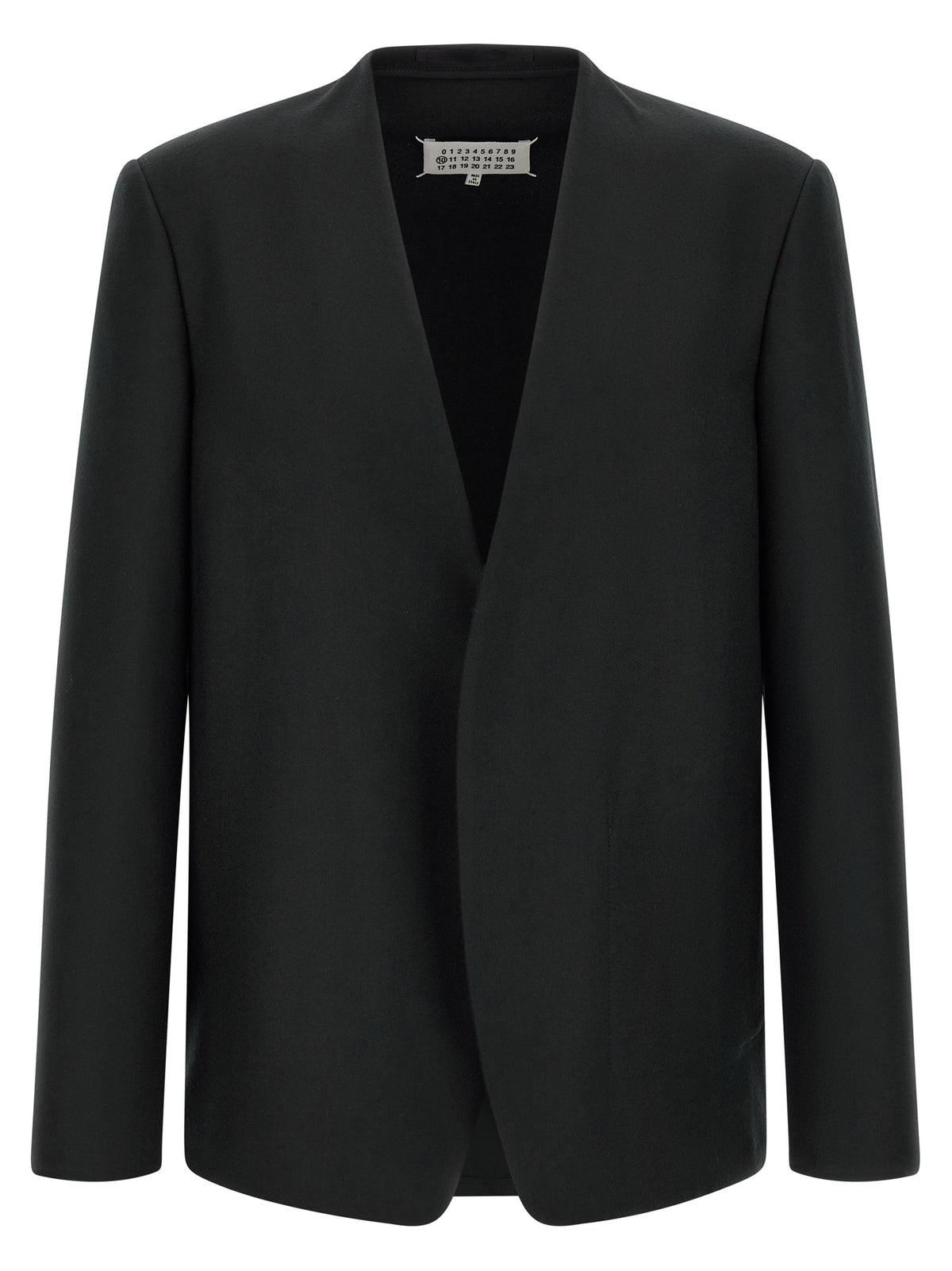 Maison Margiela Black Virgin Wool Men's Blazer