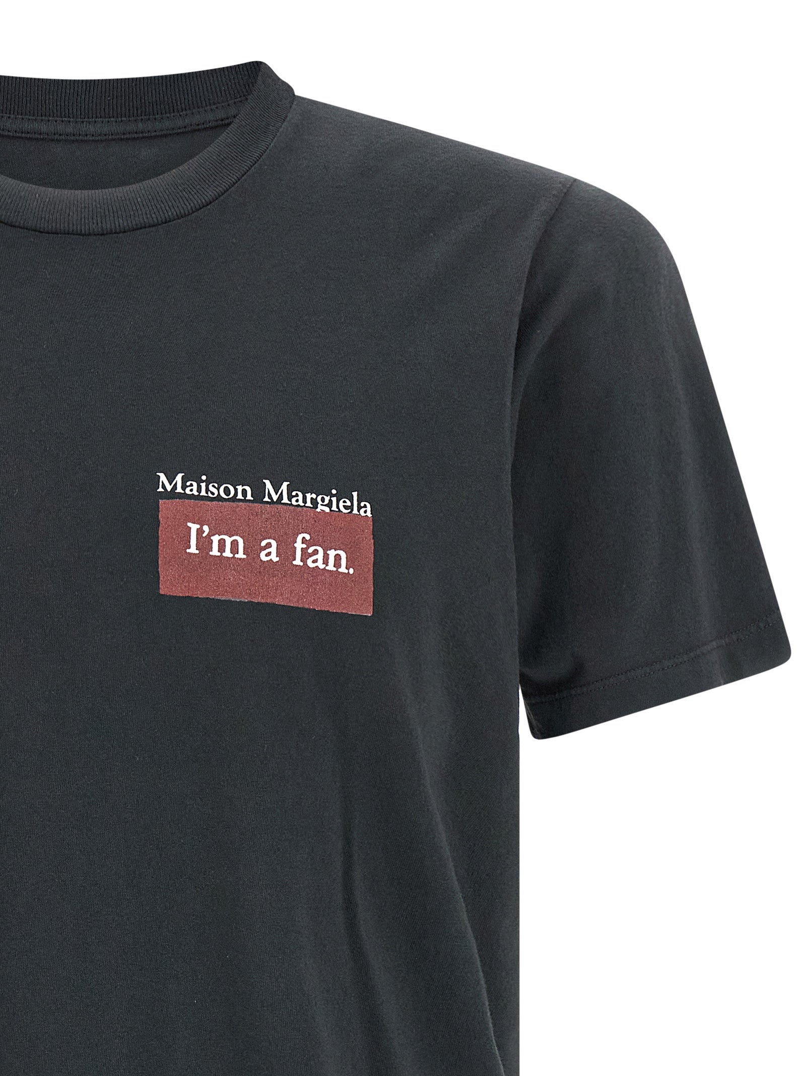 Maison Margiela Black Cotton Men's T-Shirt