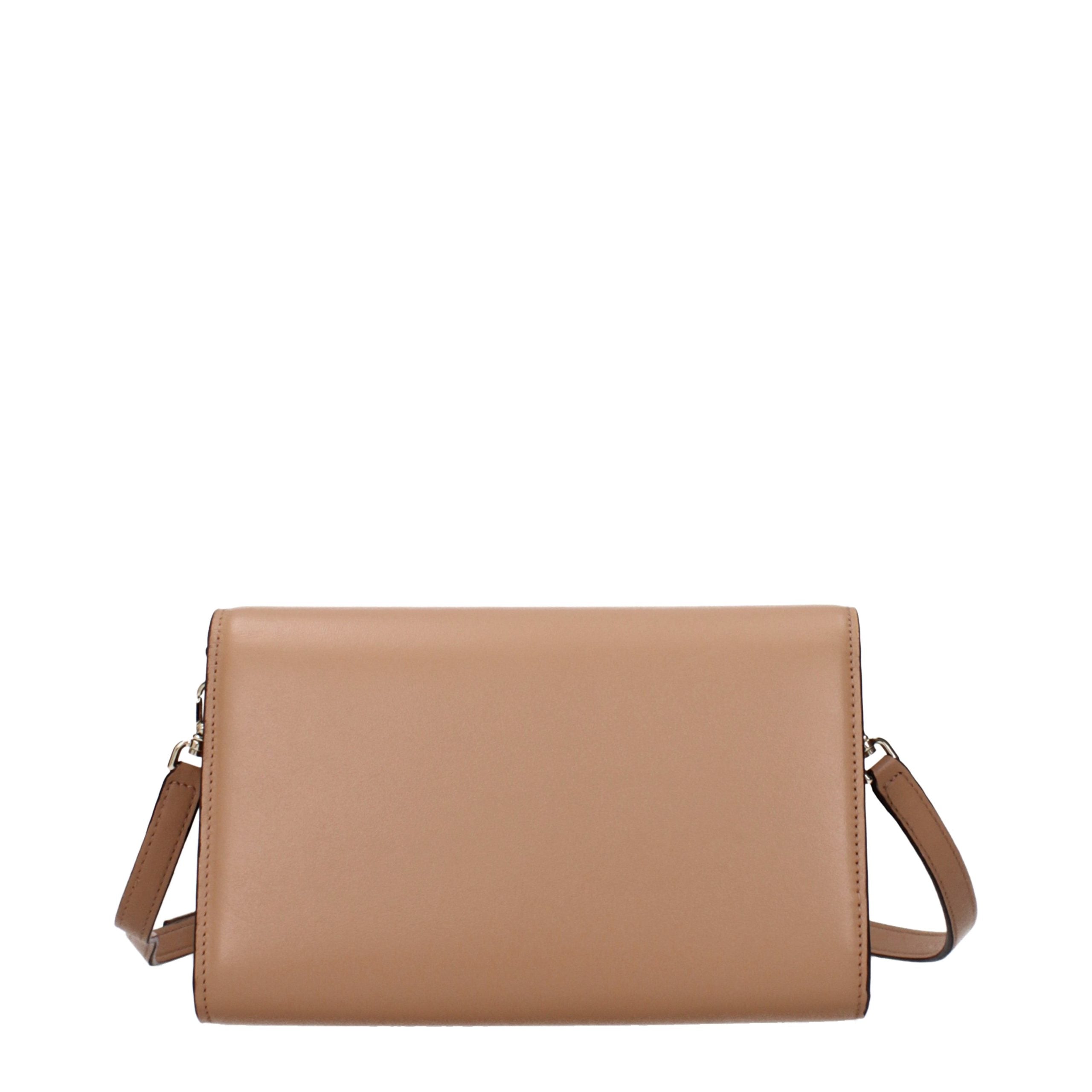 Jimmy Choo Brown Leather Clutch Women's Bag