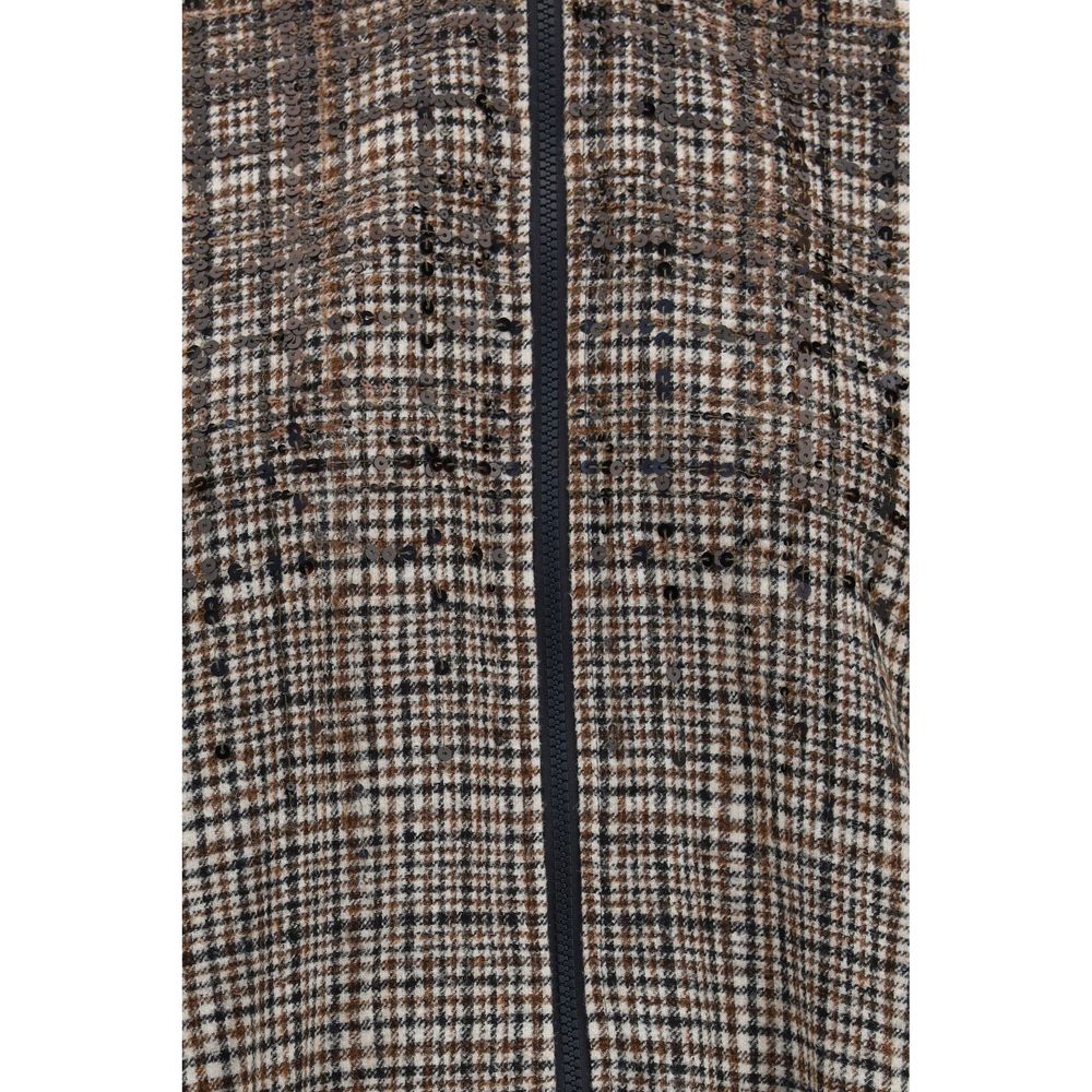 Brunello Cucinelli Beige Polyamide Full-Length Women's Jacket
