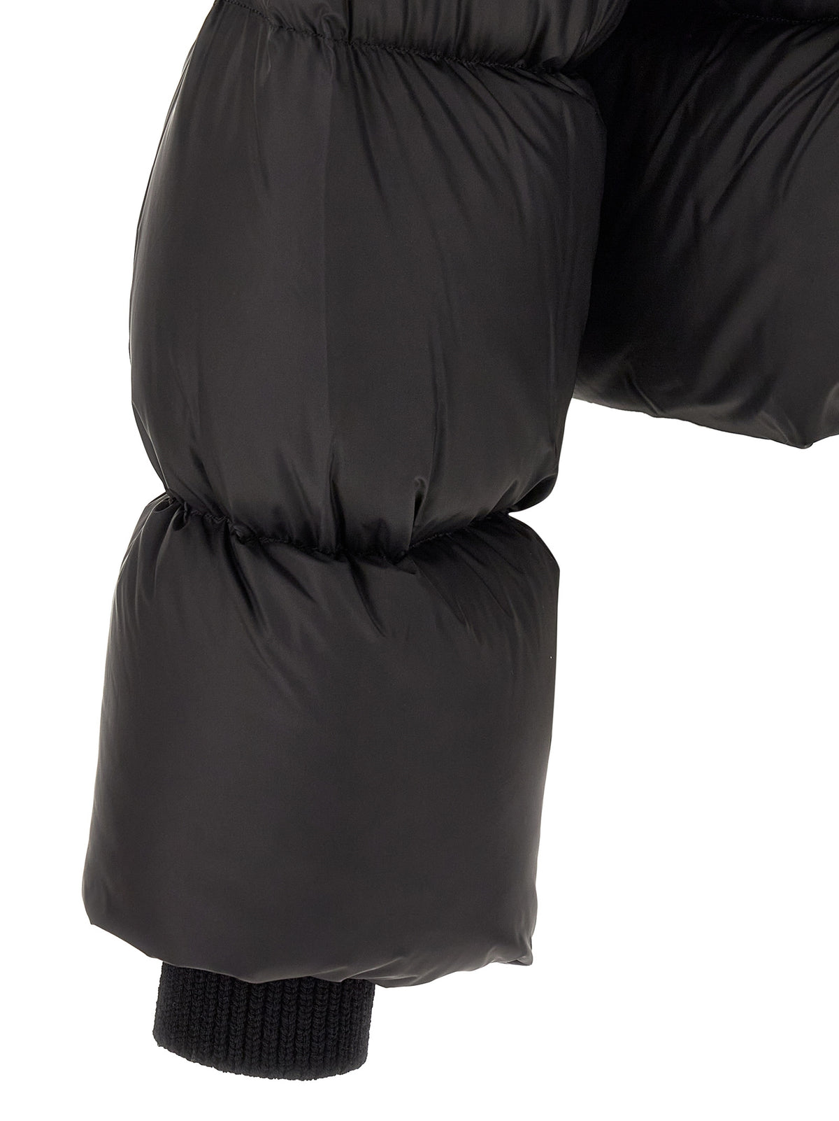 Rick Owens Black Nylon Full-Length Men's Jacket