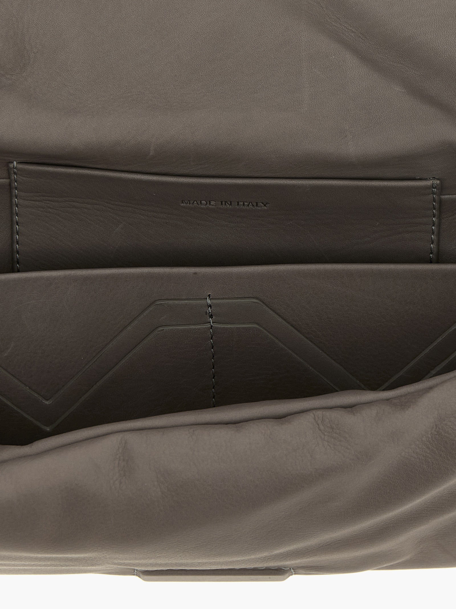 Rick Owens Gray Calfskin Clutch Women's Bag