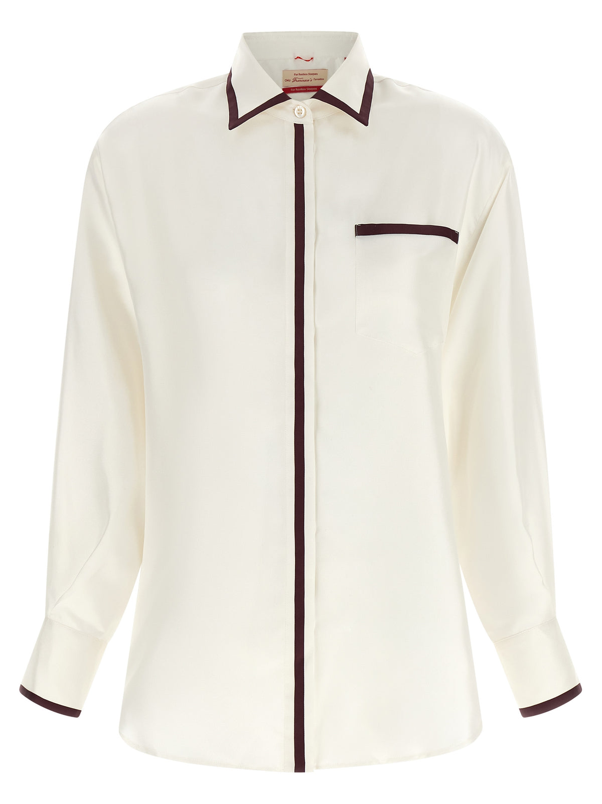 F.R.S. - FOR RESTLESS SLEEPERS White Silk Women's Blouse