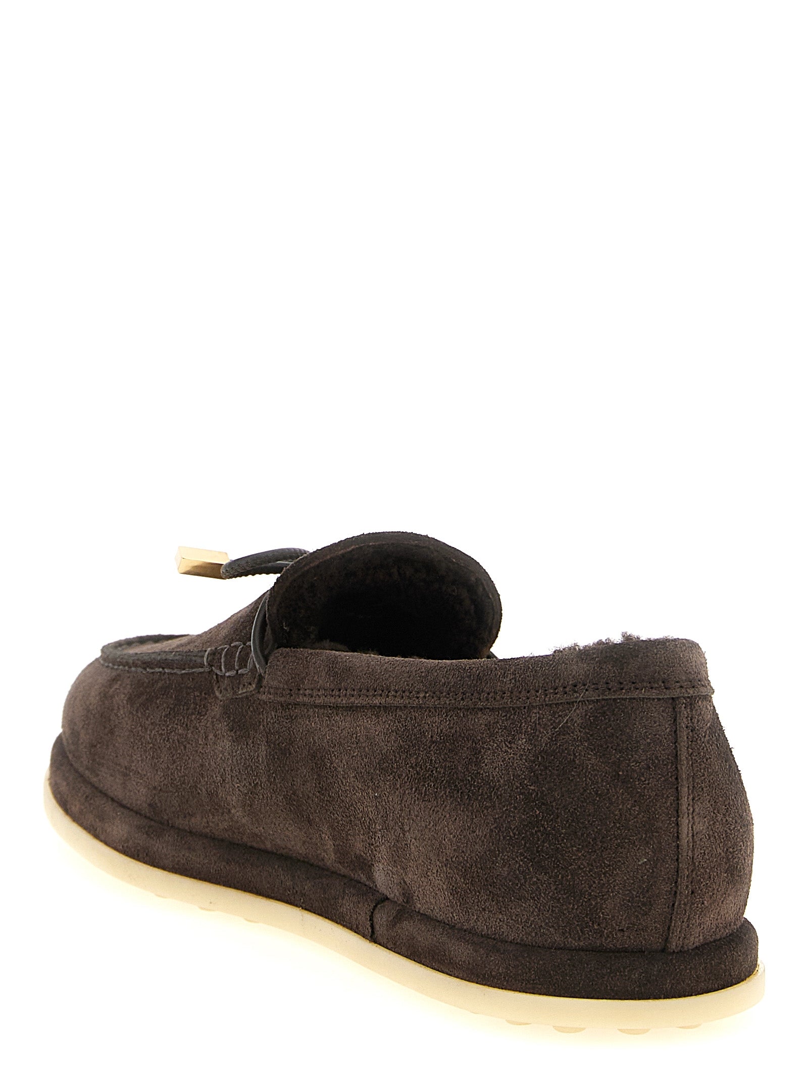 Tod's Brown Calfskin Slip-On Women's Loafers