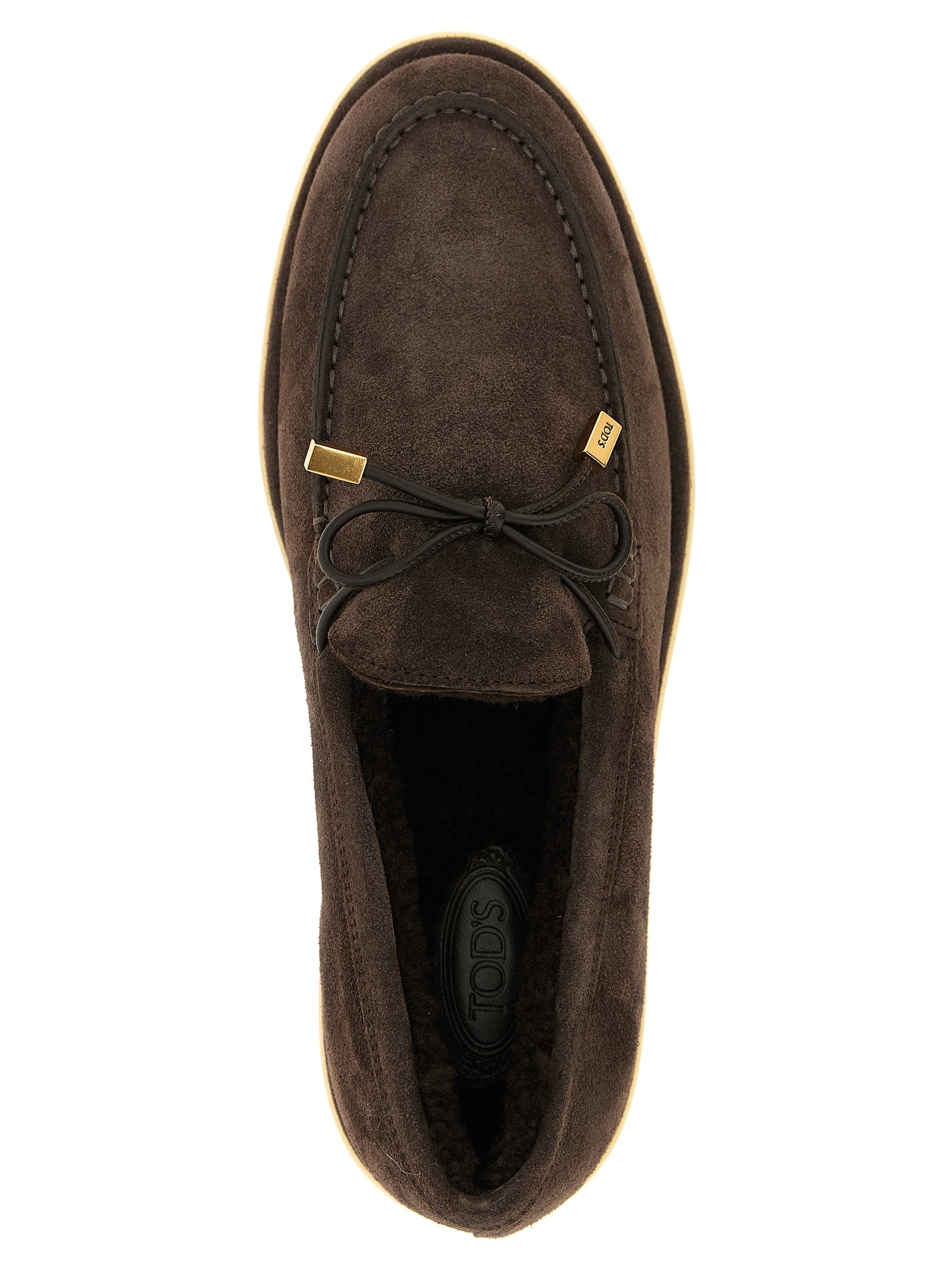Tod's Brown Calfskin Slip-On Women's Loafers