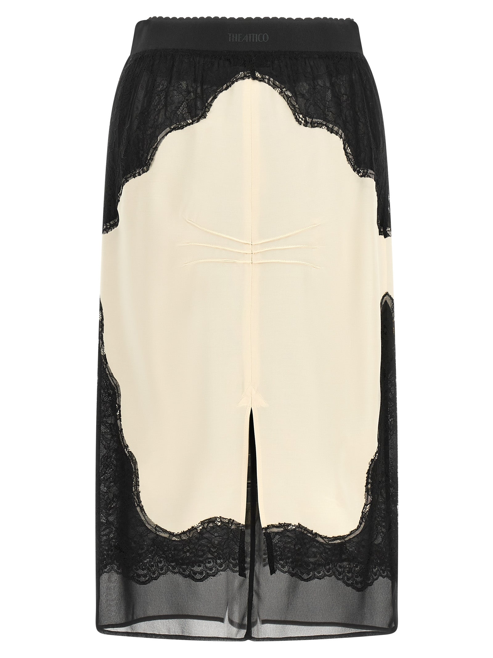 The Attico Bicolor Viscose Midi Women's Skirt