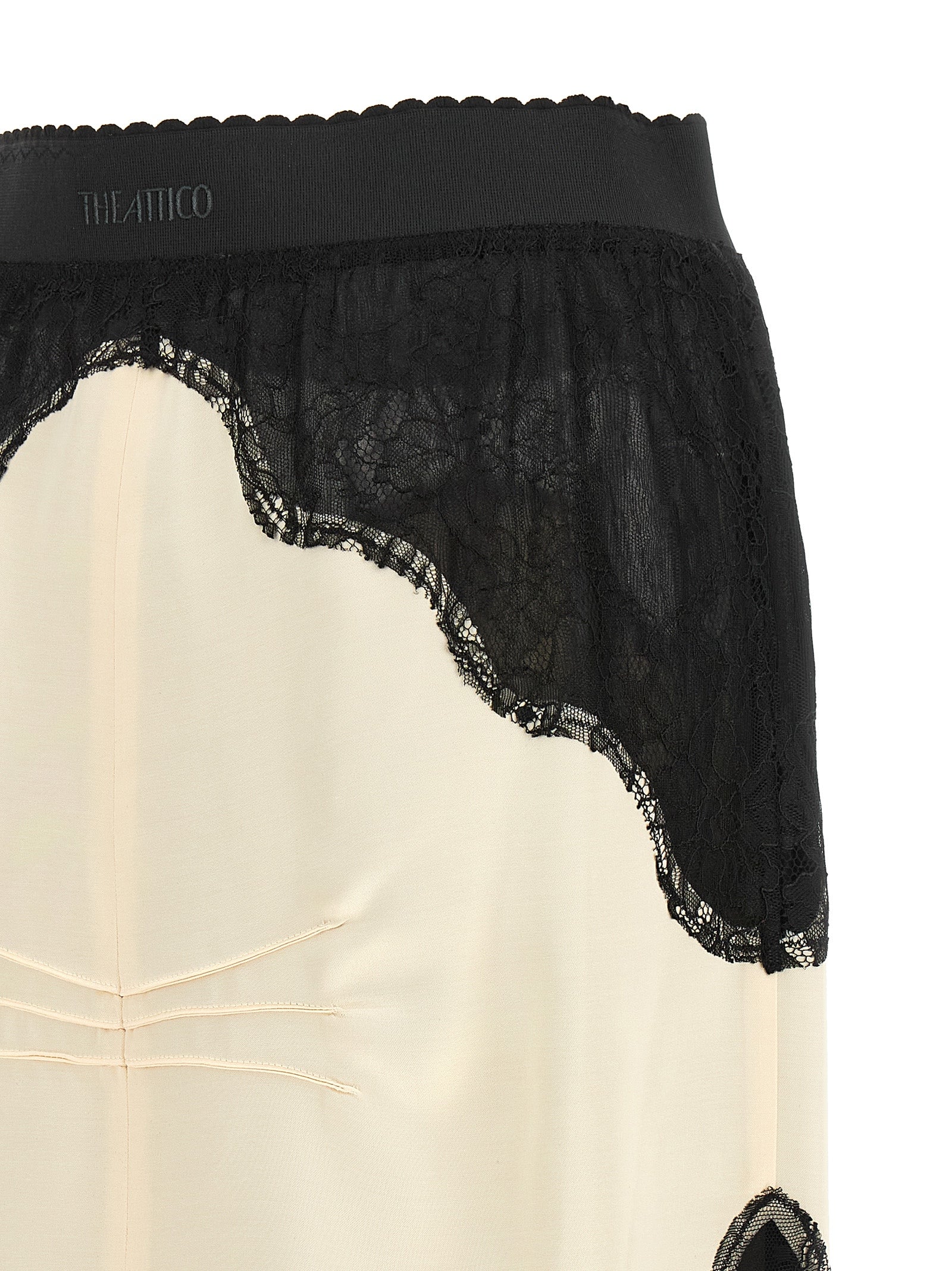The Attico Bicolor Viscose Midi Women's Skirt