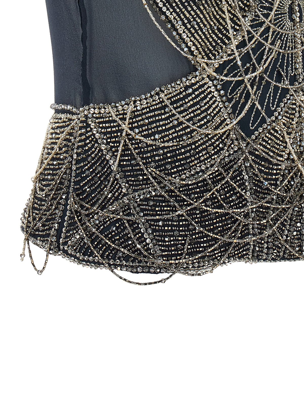 The Attico Blue Silk Tank Women's Tops
