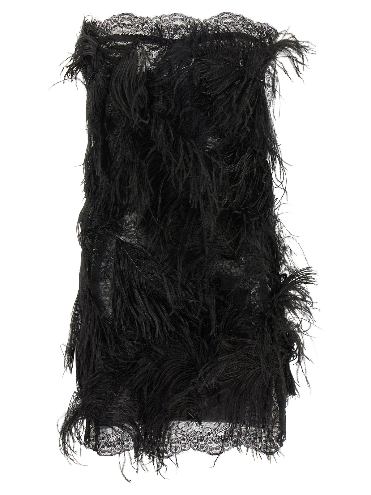 The Attico Black Polyamide Short Women's Dress