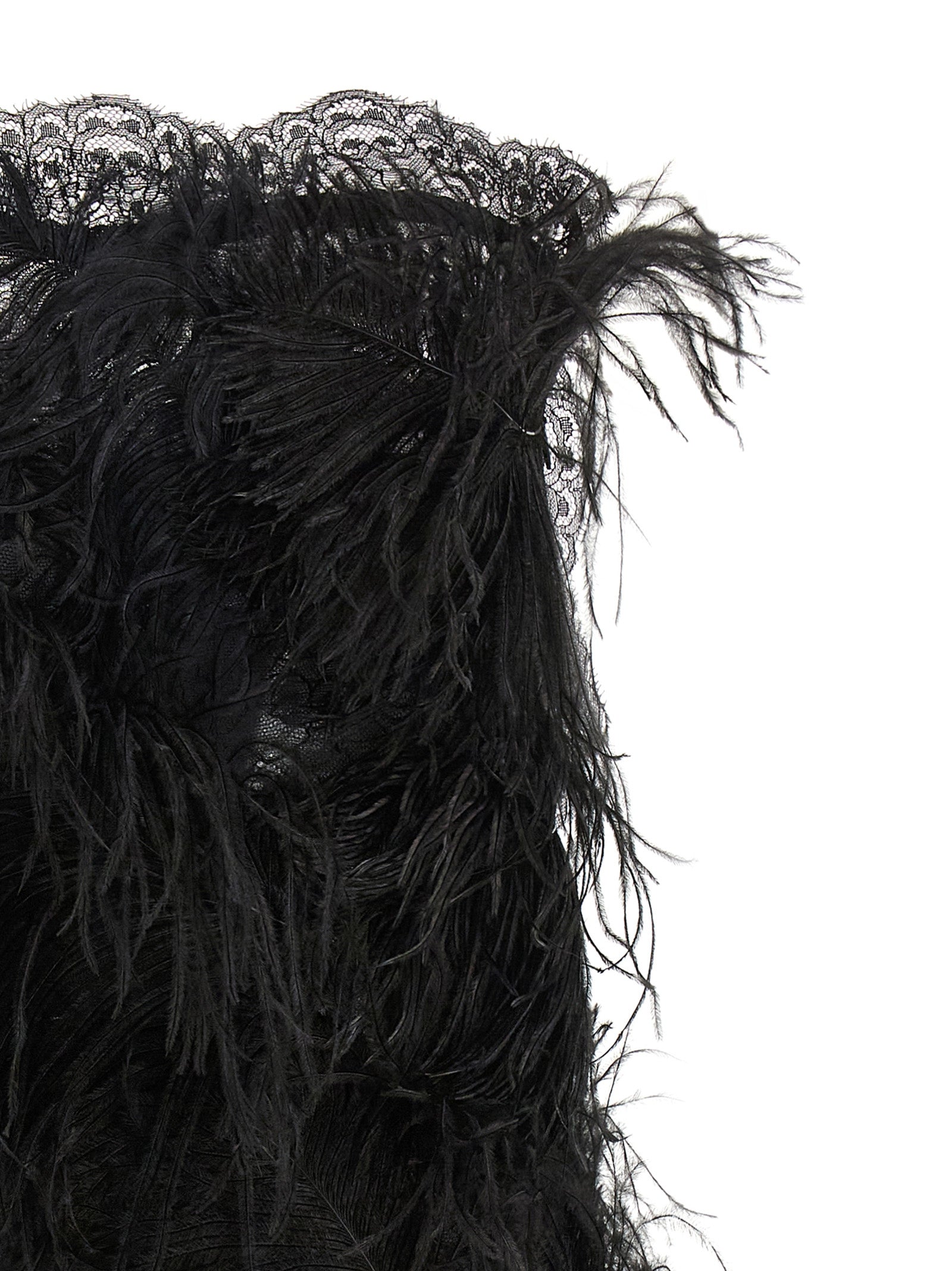 The Attico Black Polyamide Short Women's Dress