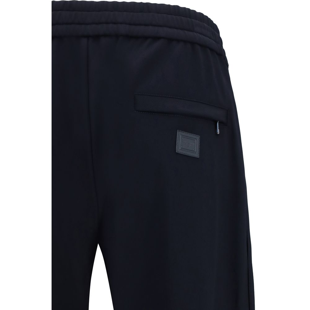 Dolce & Gabbana Blue Polyamide Athletic Men's Pants