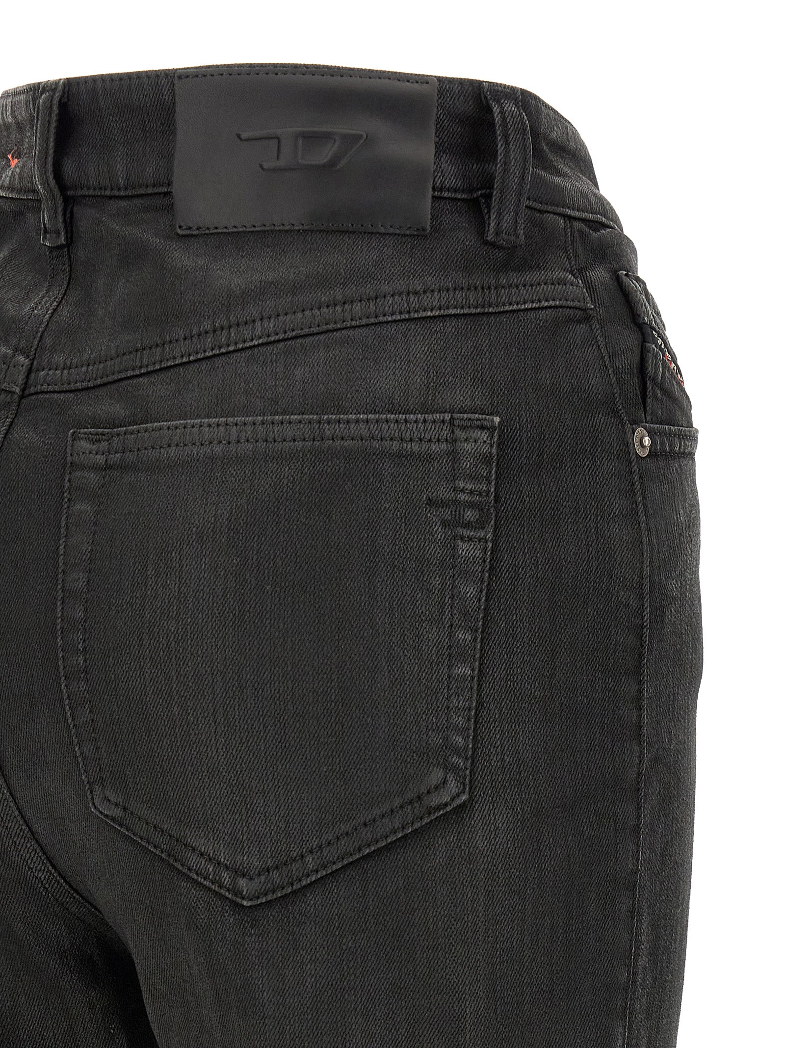 Diesel Black Cotton Slim Fit Women's Jeans