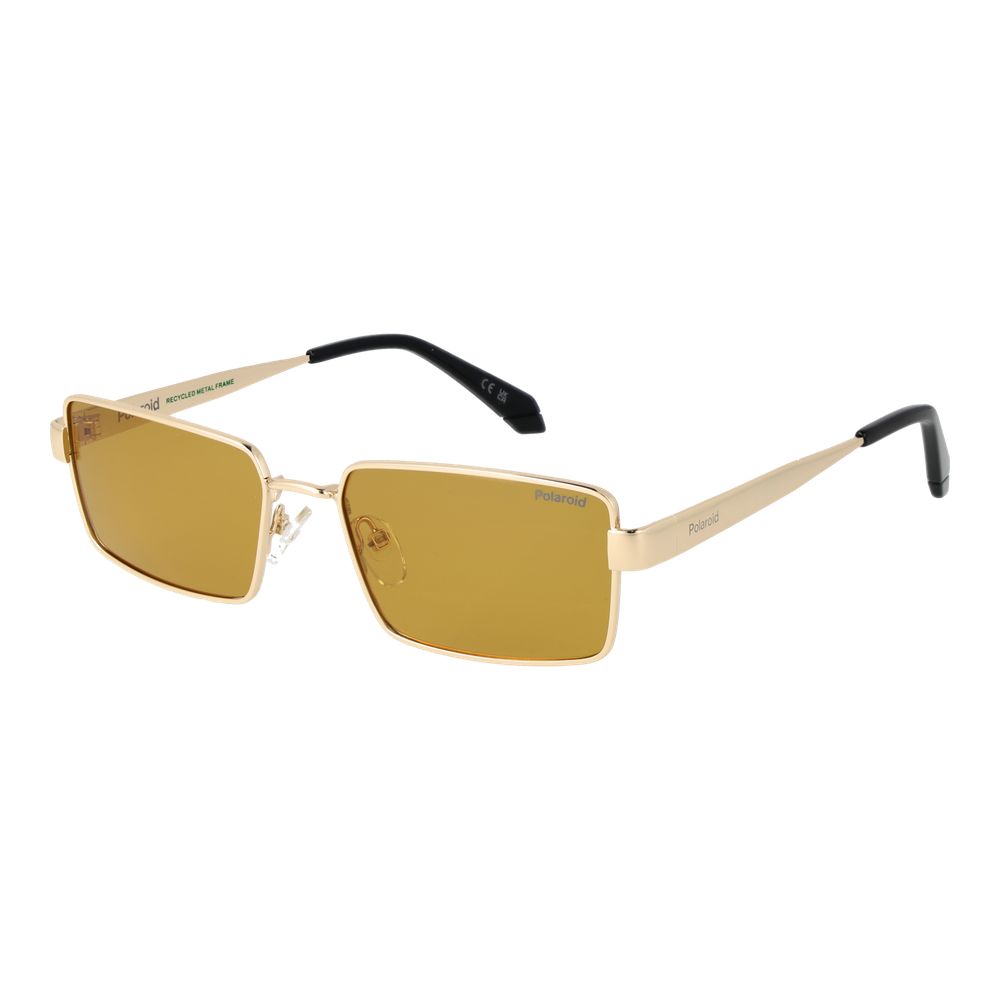 Polaroid Gold Metal Men's Sunglasses