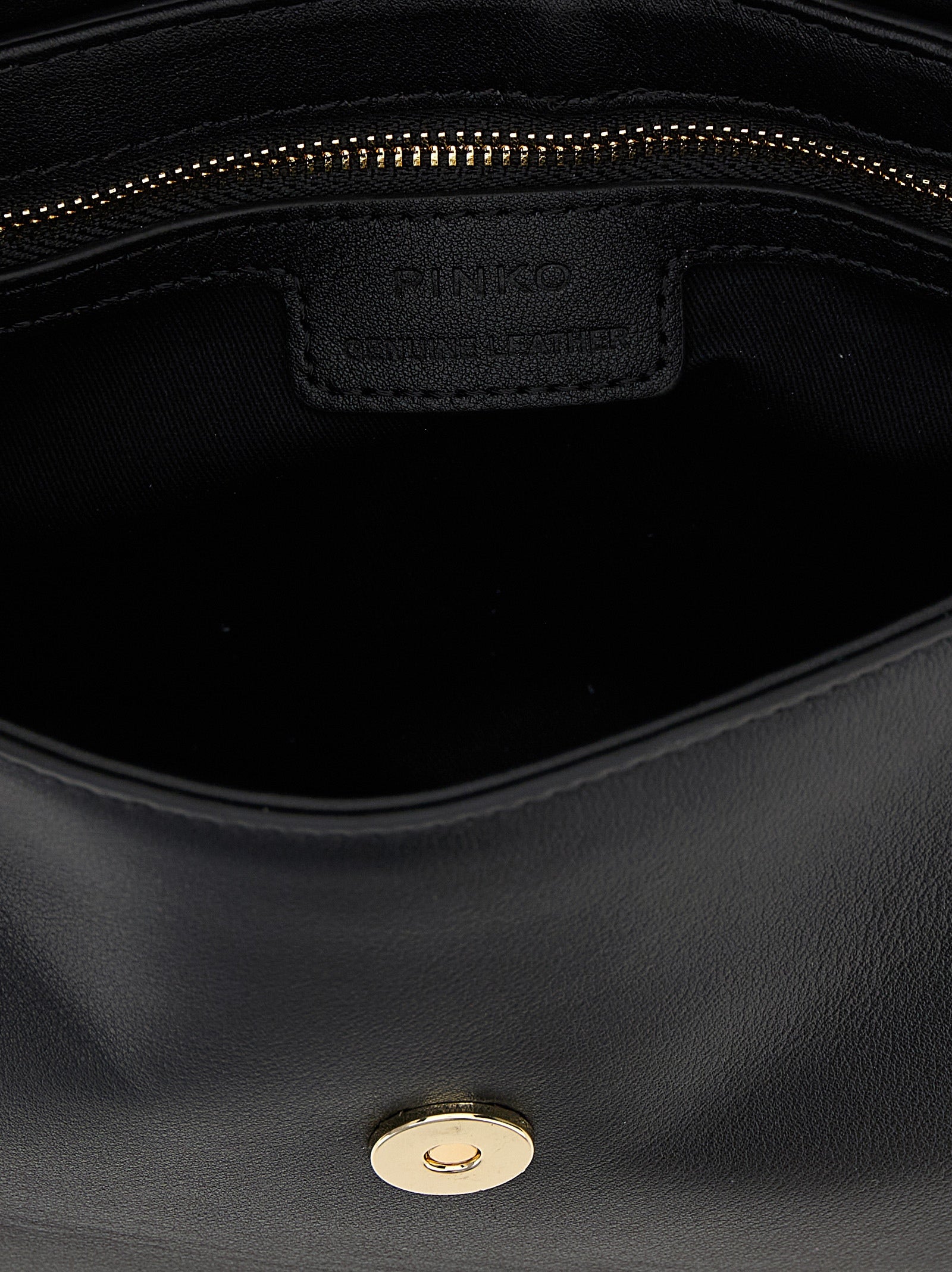 PINKO Black Calfskin Crossbody Women's Bag