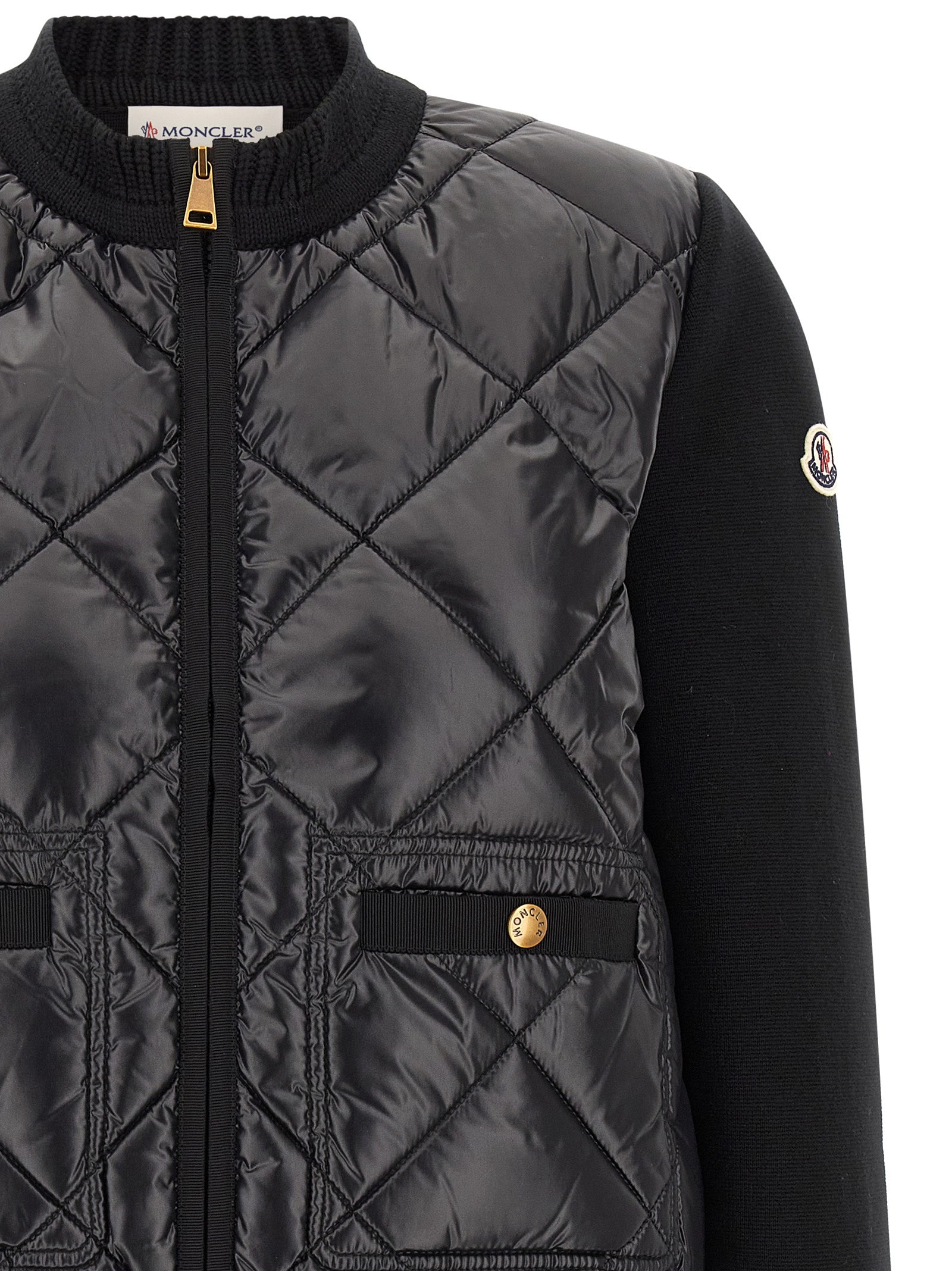 Moncler Black Polyamide Women's Cardigan
