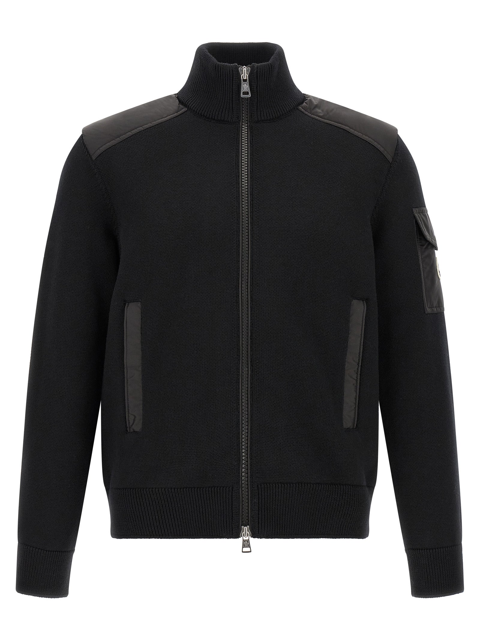 Moncler Black Polyamide Men's Cardigan