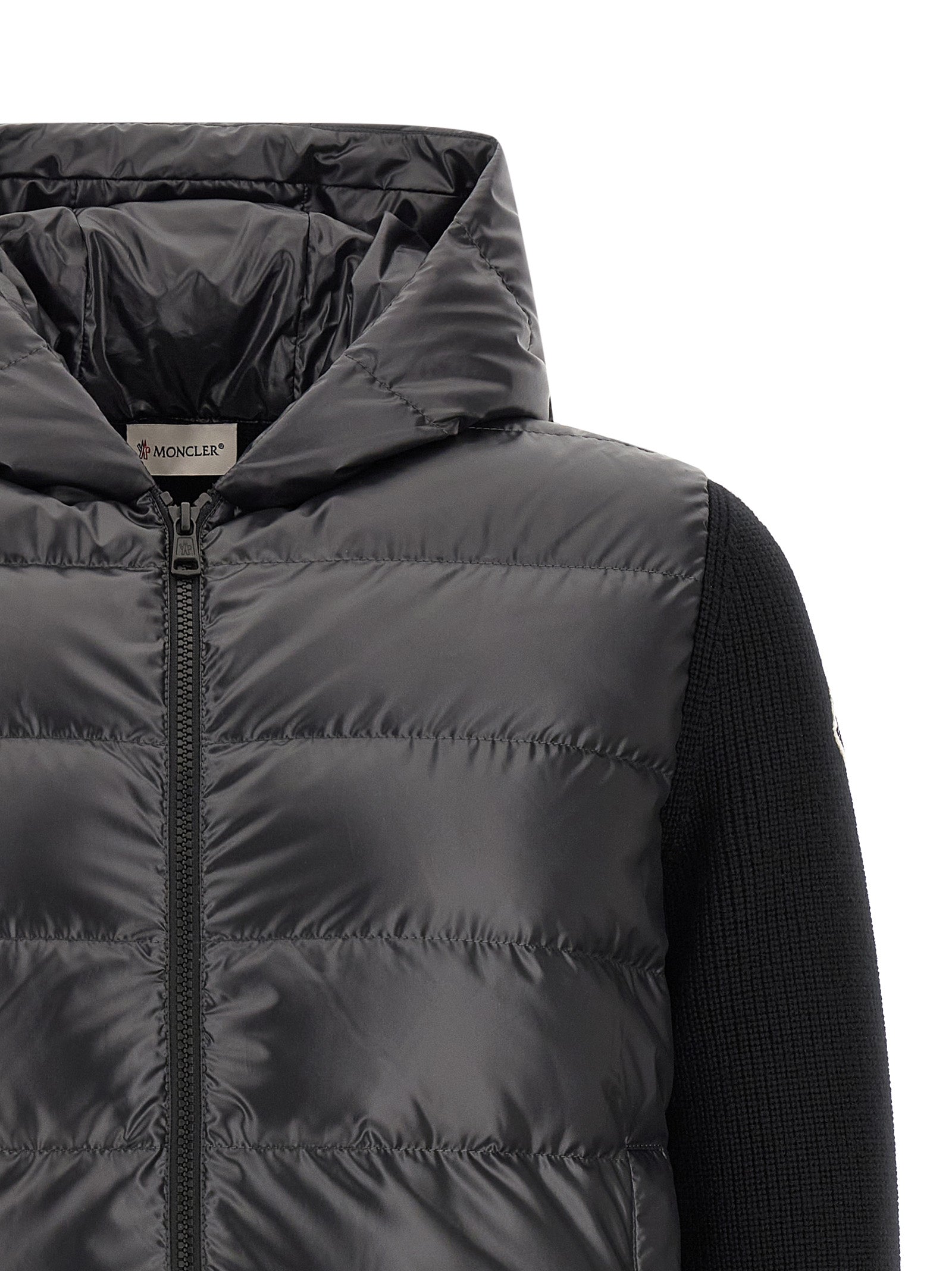 Moncler Black Polyester Men's Cardigan