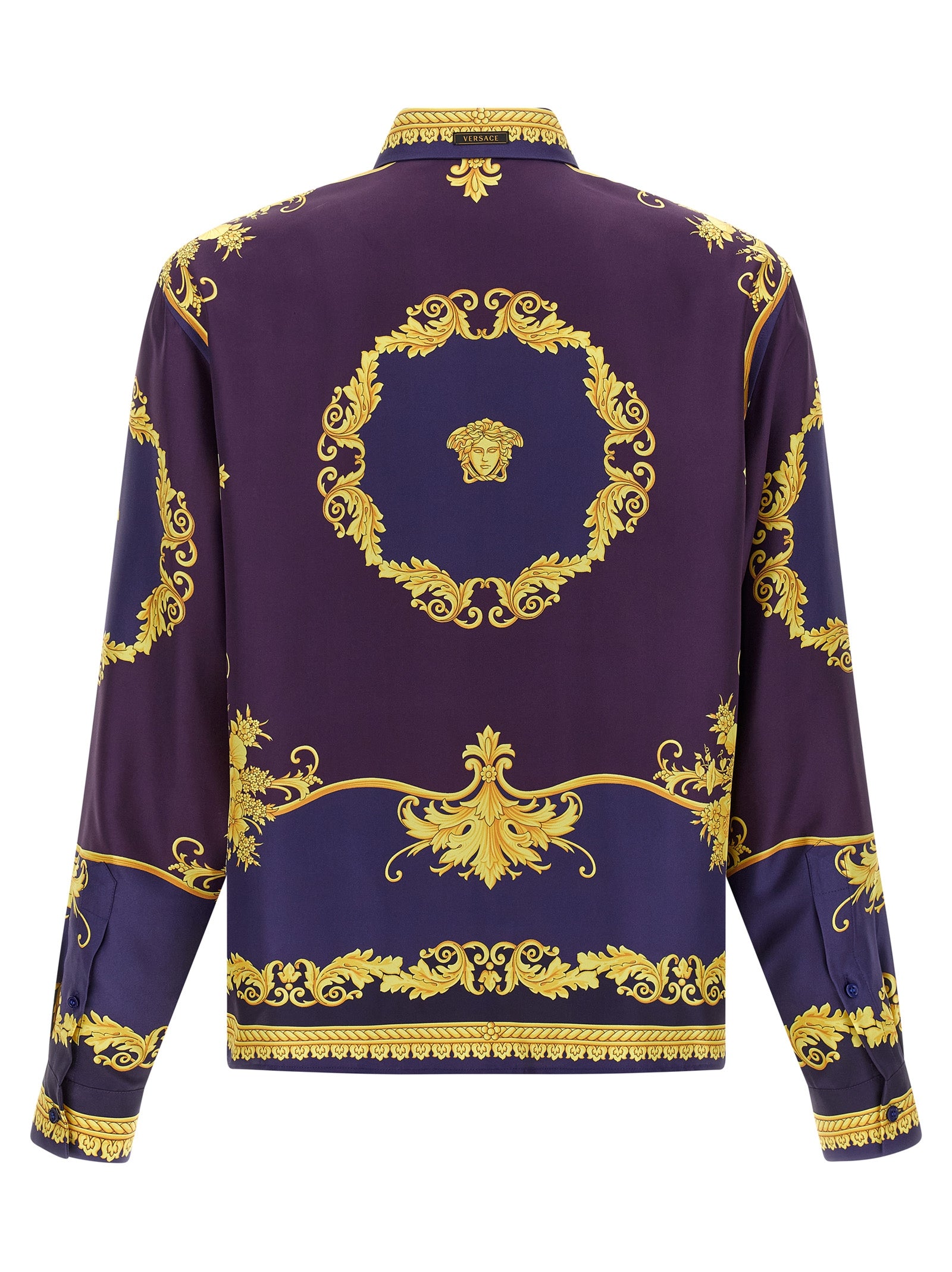 Versace Multicolor Silk Men's Blouse