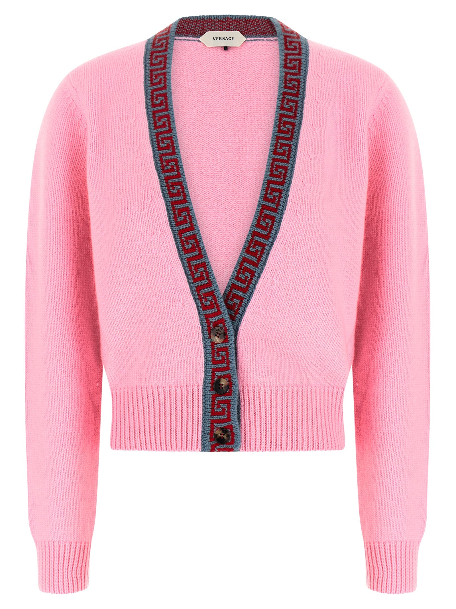 Versace Multicolor Virgin Wool Women's Cardigan