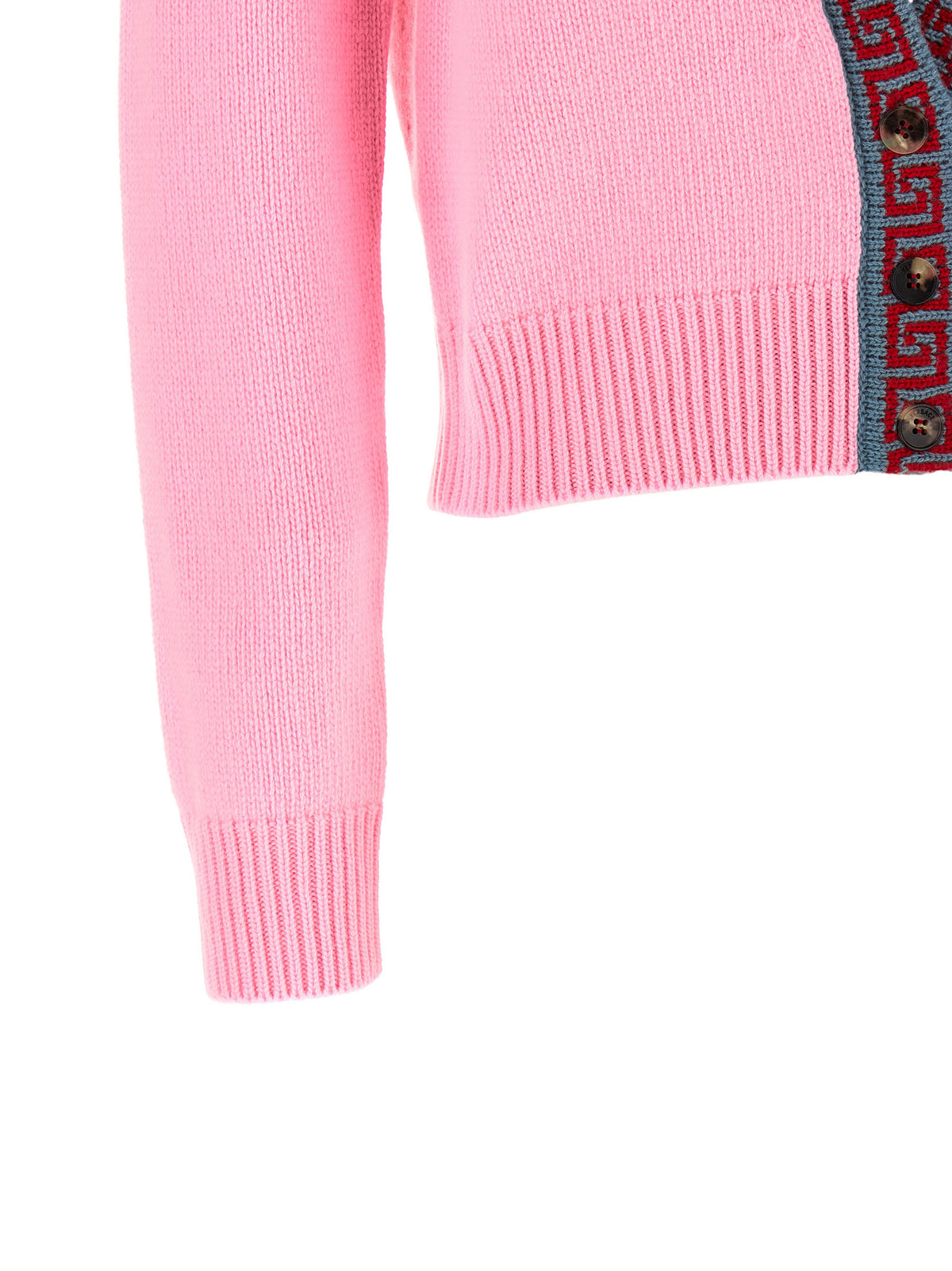 Versace Multicolor Virgin Wool Women's Cardigan