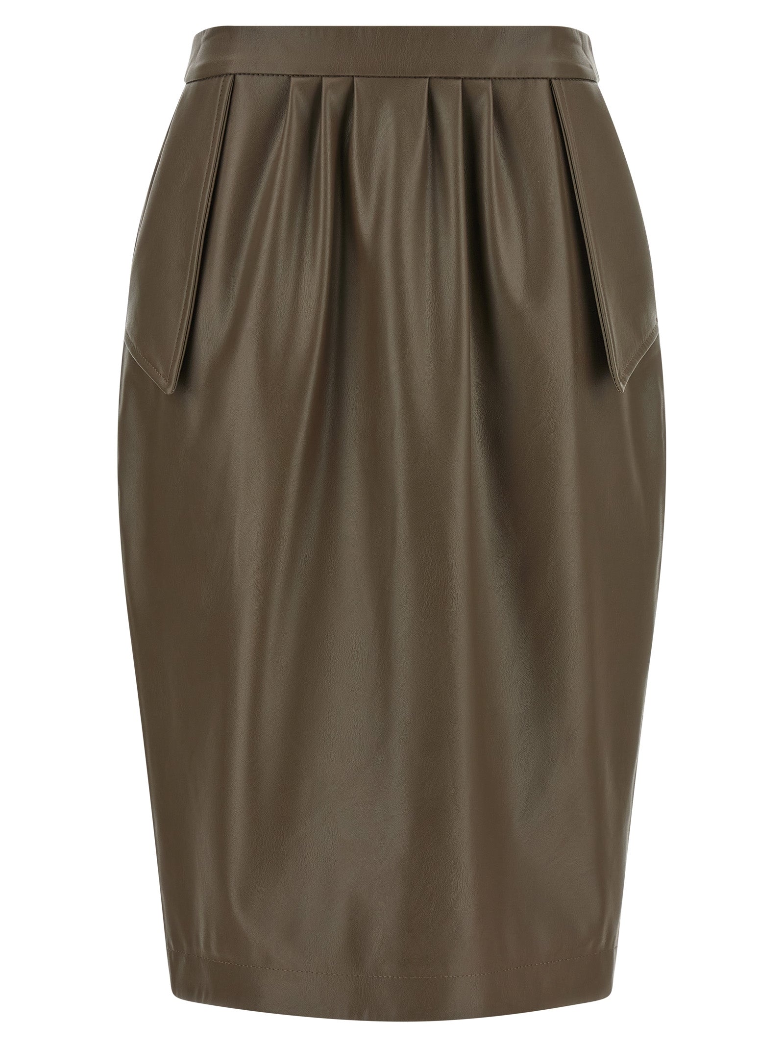 Stella McCartney Brown Polyester Midi Women's Skirt