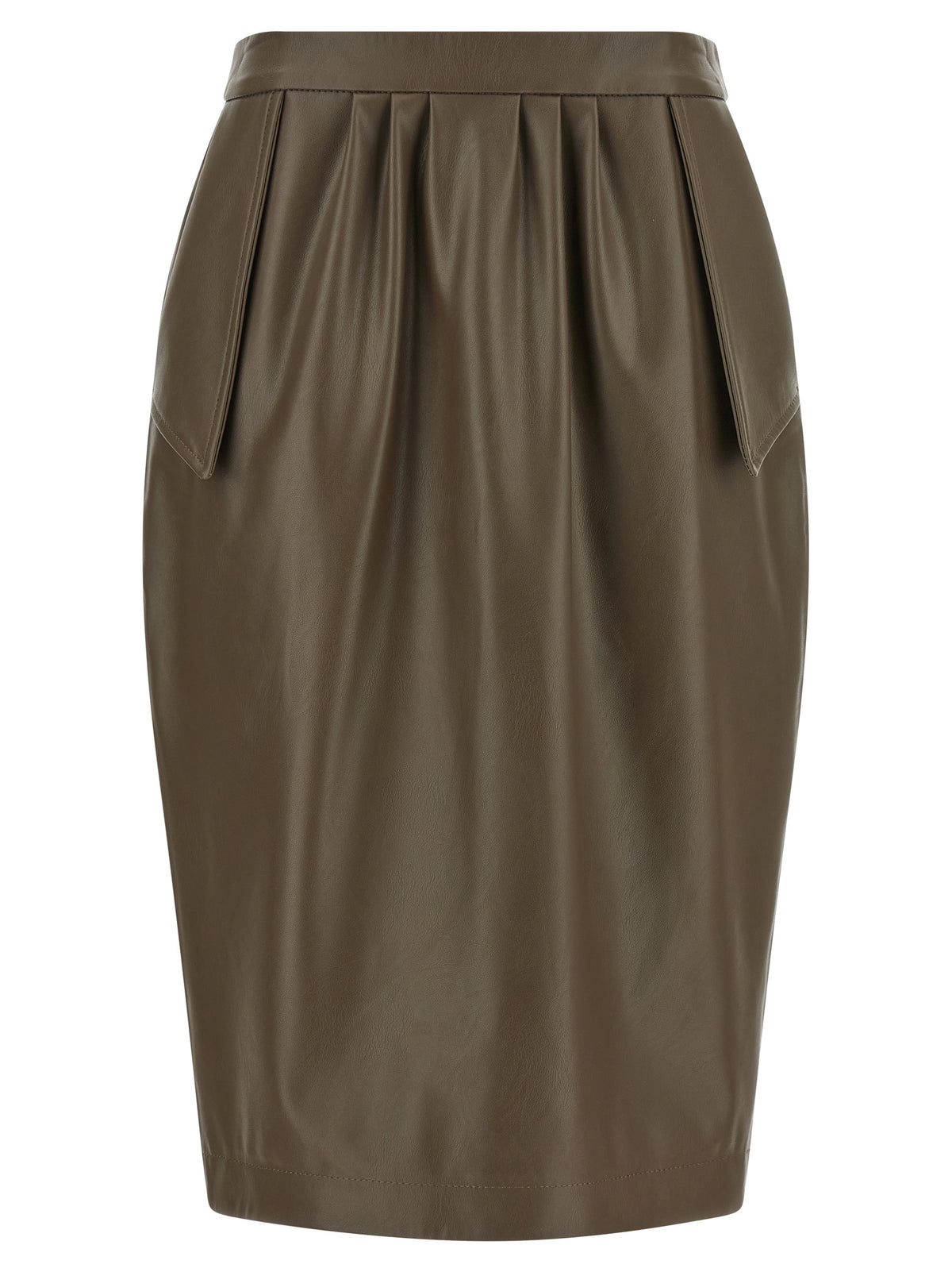 Stella McCartney Brown Polyester Midi Women's Skirt