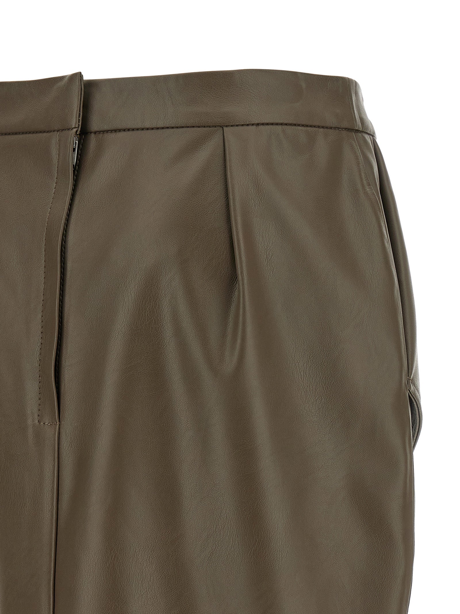 Stella McCartney Brown Polyester Midi Women's Skirt