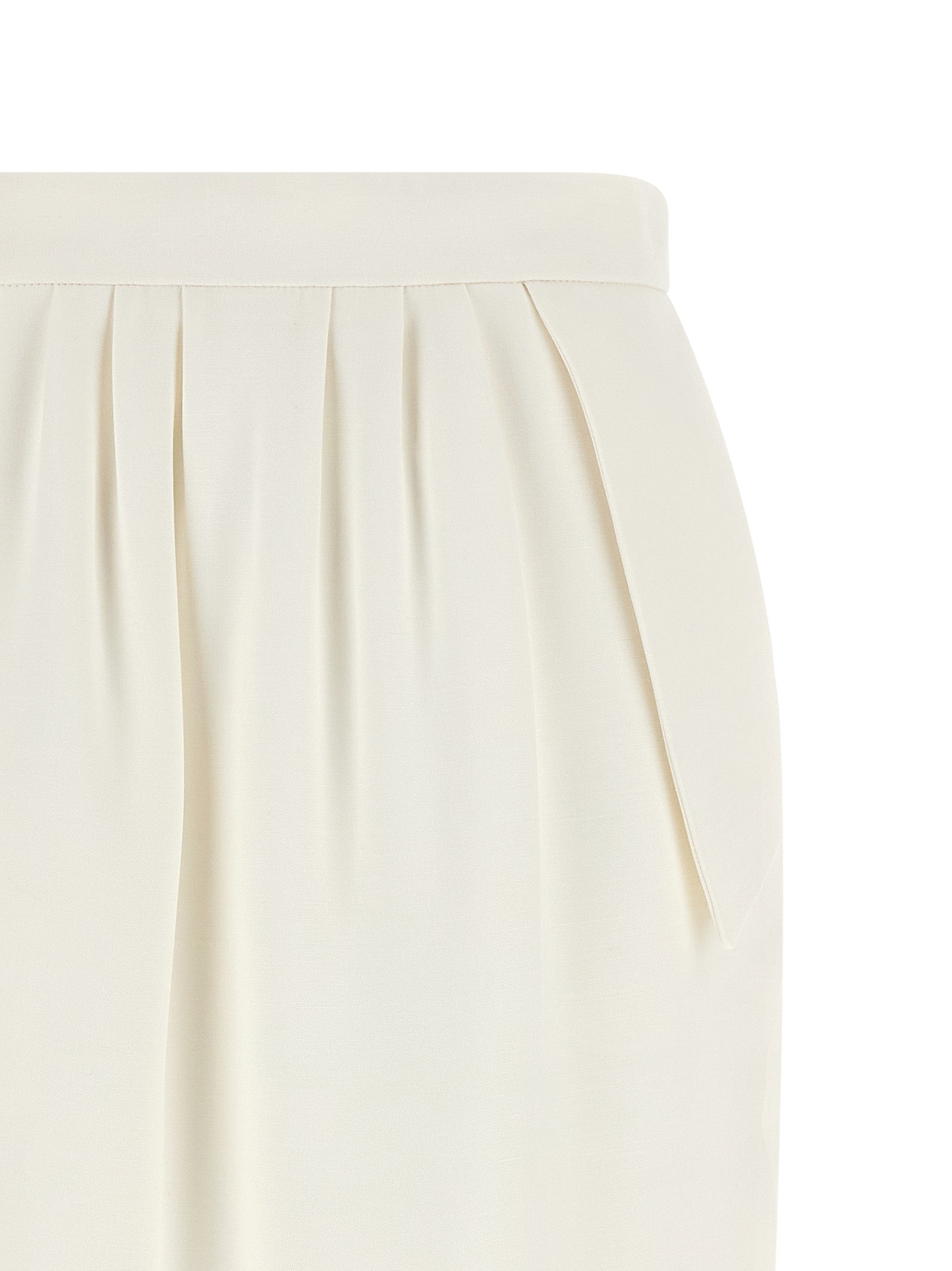 Stella McCartney White Polyester Midi Women's Skirt
