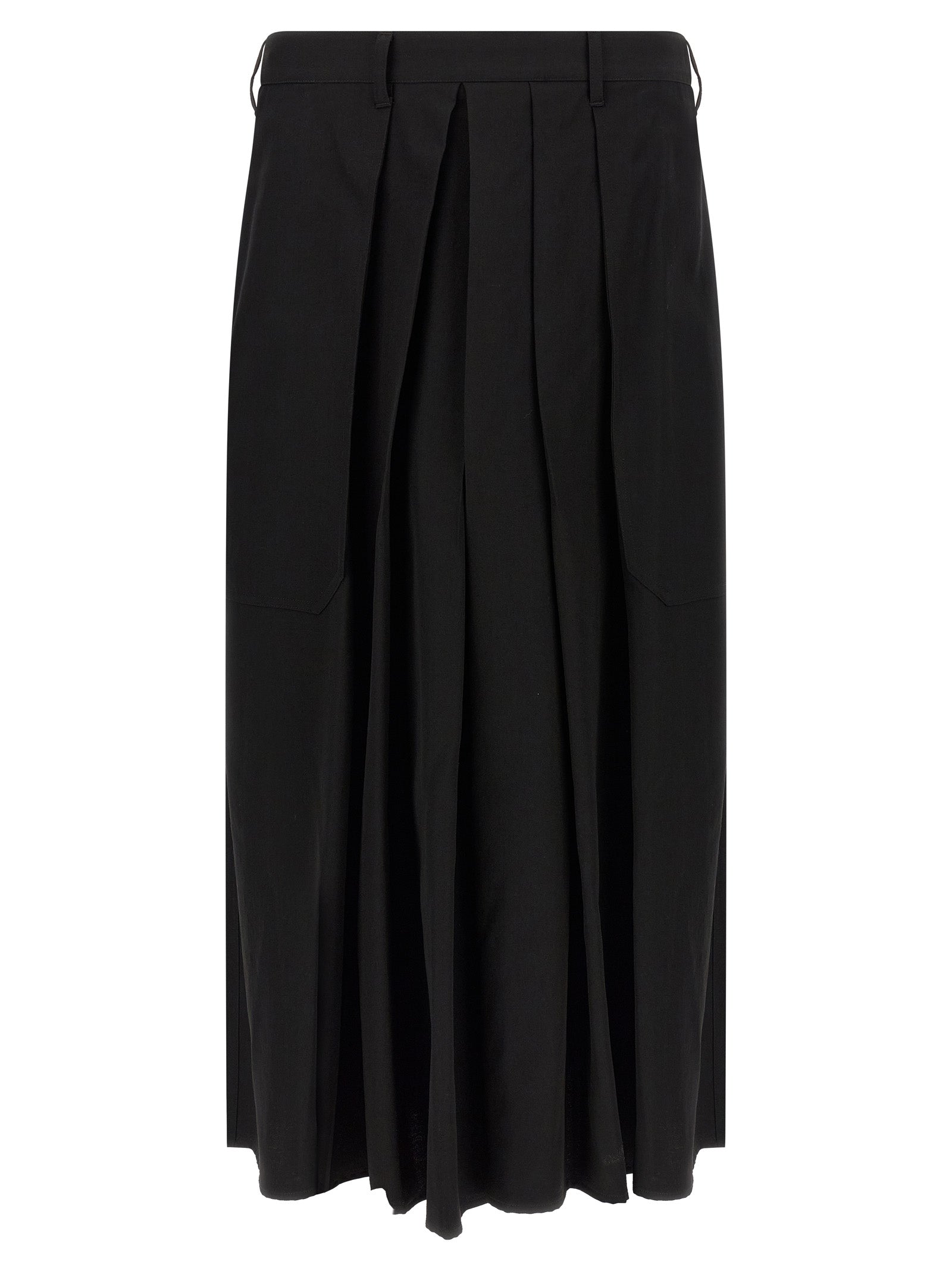 Yohji Yamamoto Black Wool Casual Men's Pants
