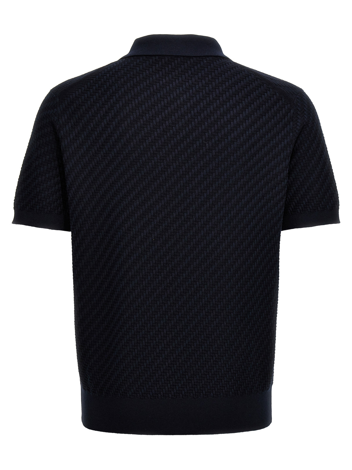 Brioni Blue Cotton Polo Men's Shirt