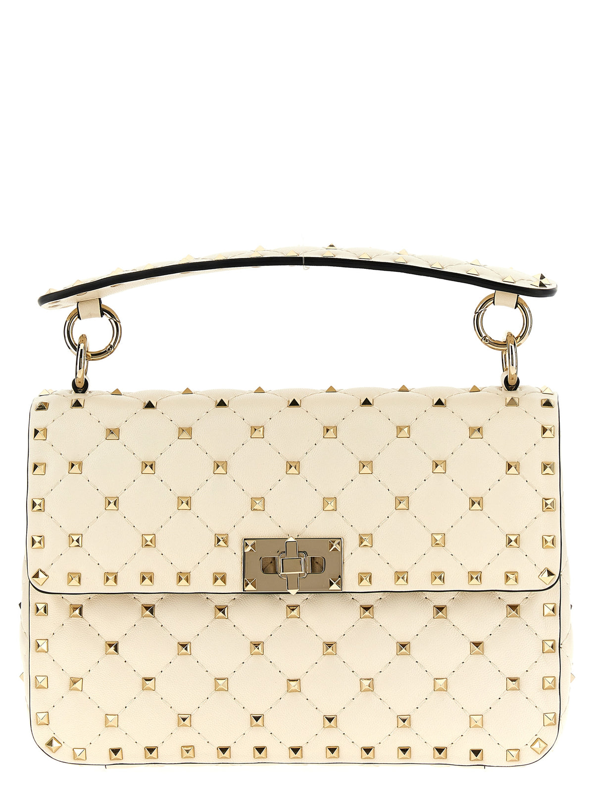 Valentino Garavani White Lamb Leather Shoulder Women's Bag