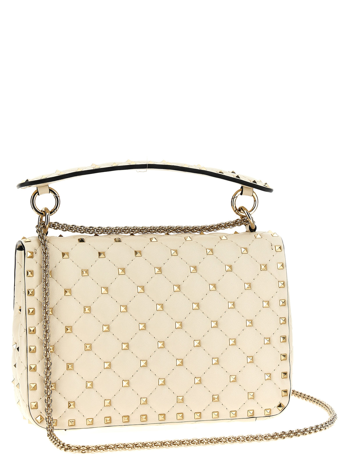 Valentino Garavani White Lamb Leather Shoulder Women's Bag