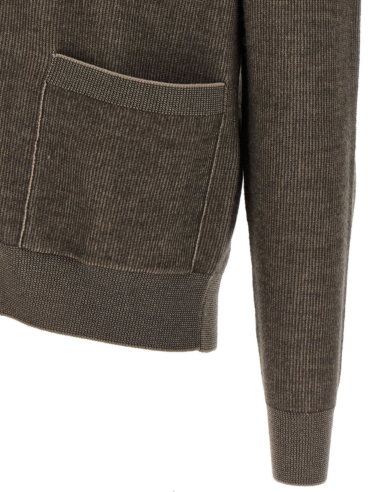 Brioni Brown Cashmere Men's Cardigan