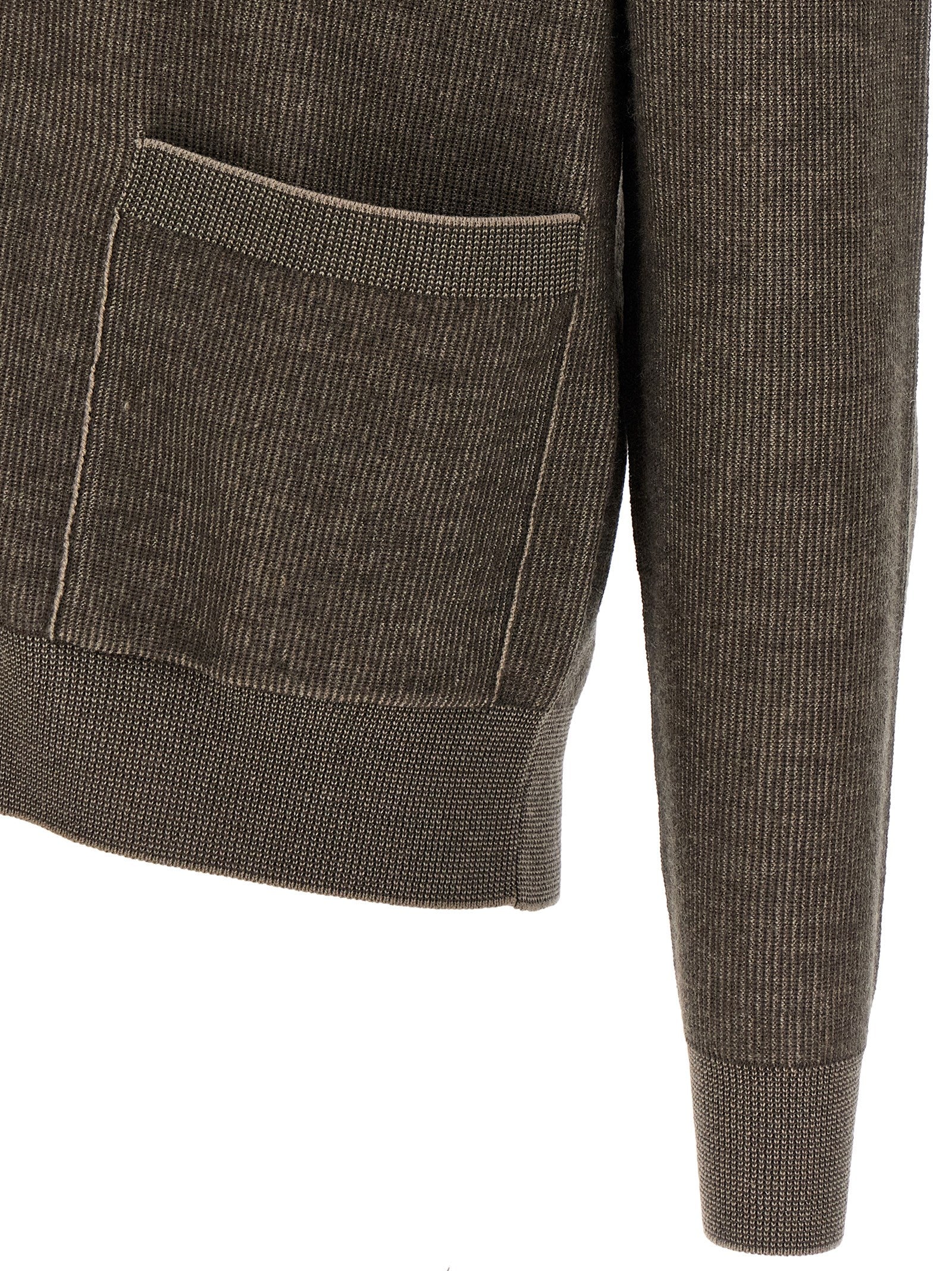 Brioni Brown Cashmere Men's Cardigan