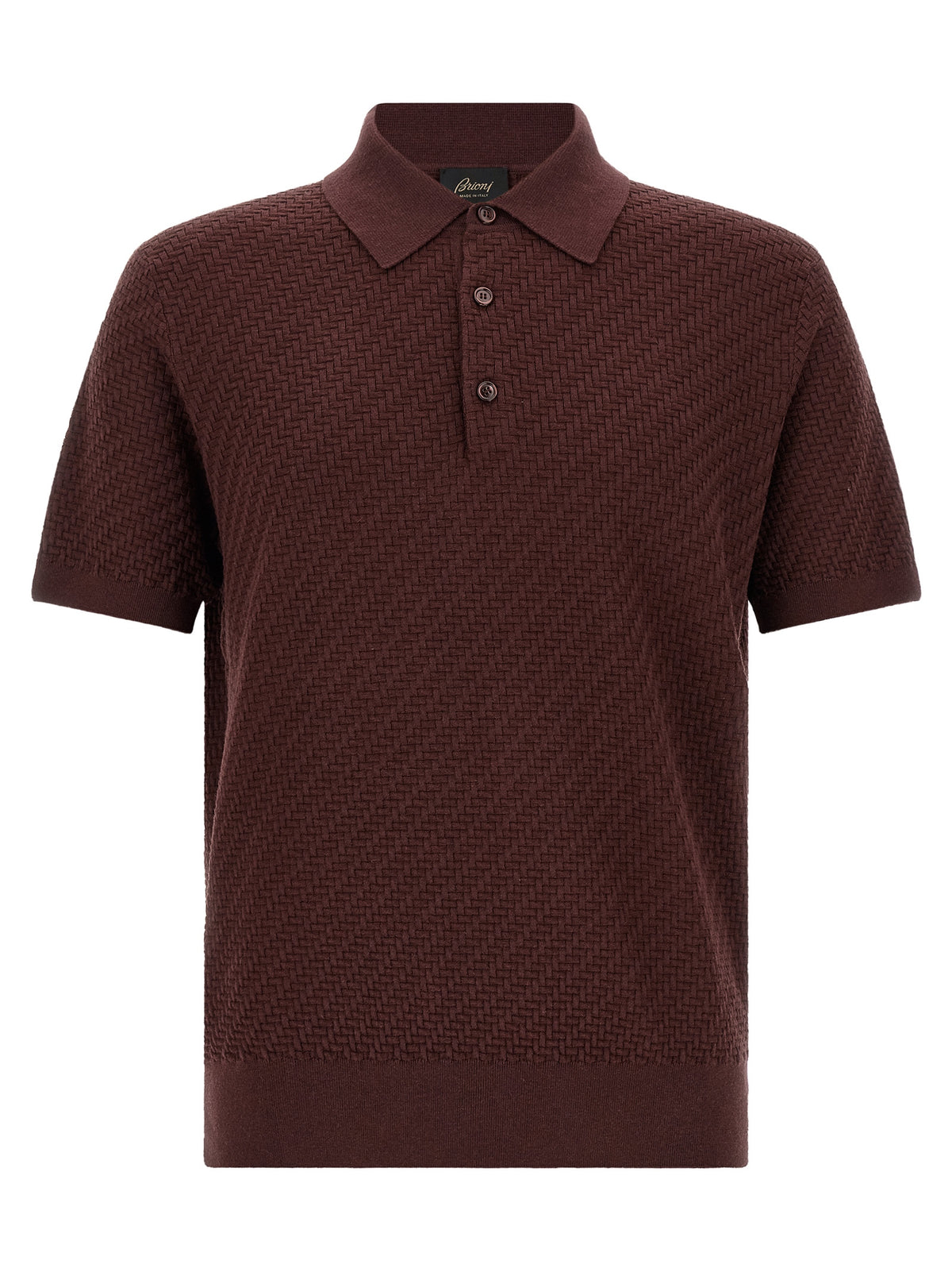 Brioni Purple Cotton Polo Men's Shirt
