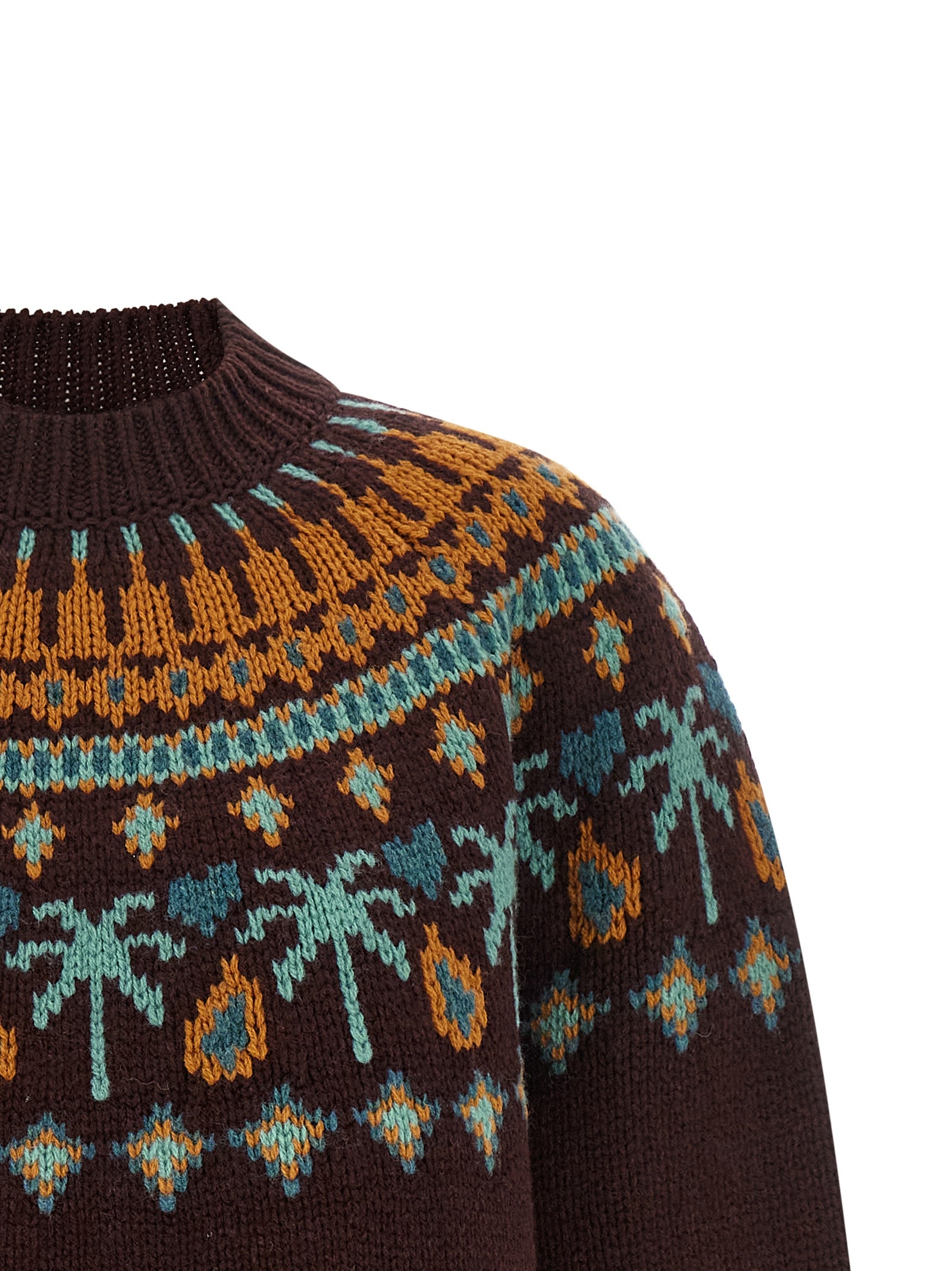 Alanui Brown Virgin Wool Women's Cardigan