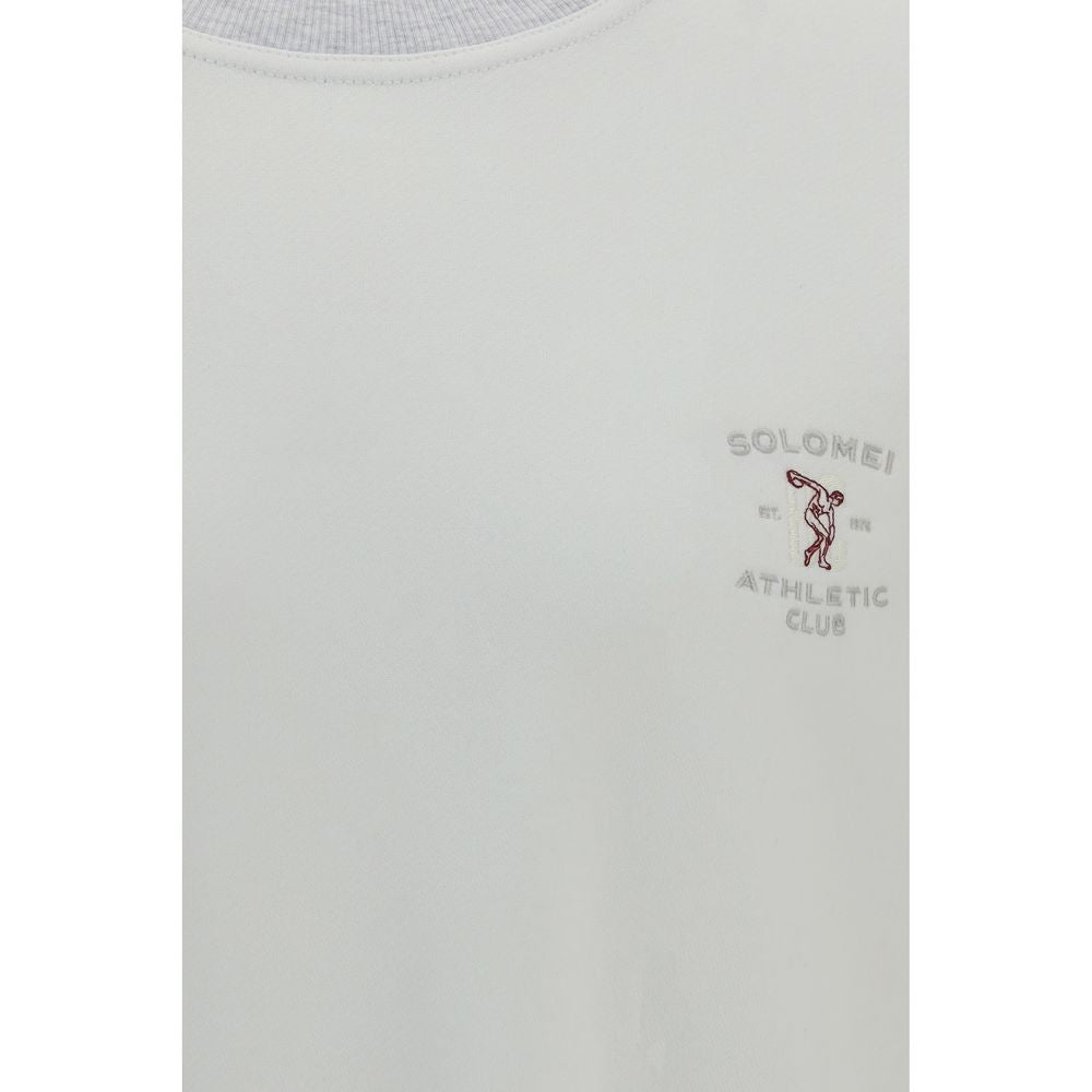 Brunello Cucinelli White Cotton Men's Sweatshirt