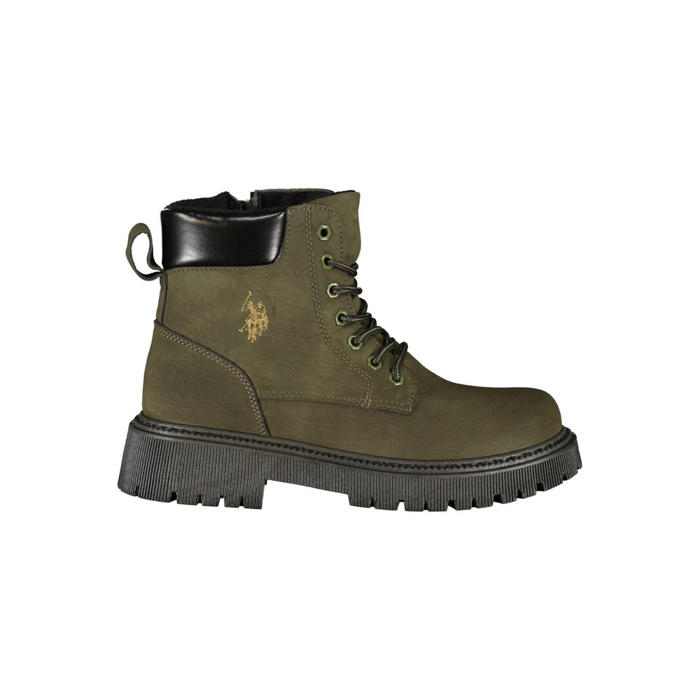 U.S. POLO ASSN. Green Polyester Ankle Women's Boots