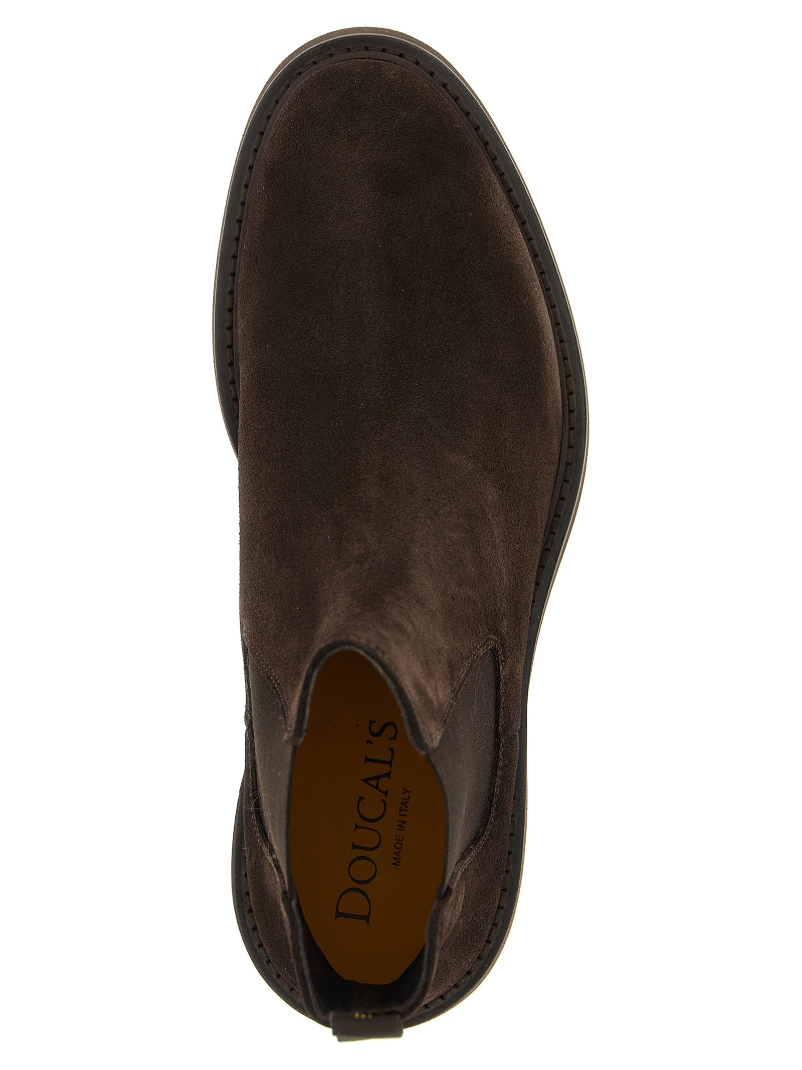 Doucal's Brown Calfskin Chelsea Men's Boots
