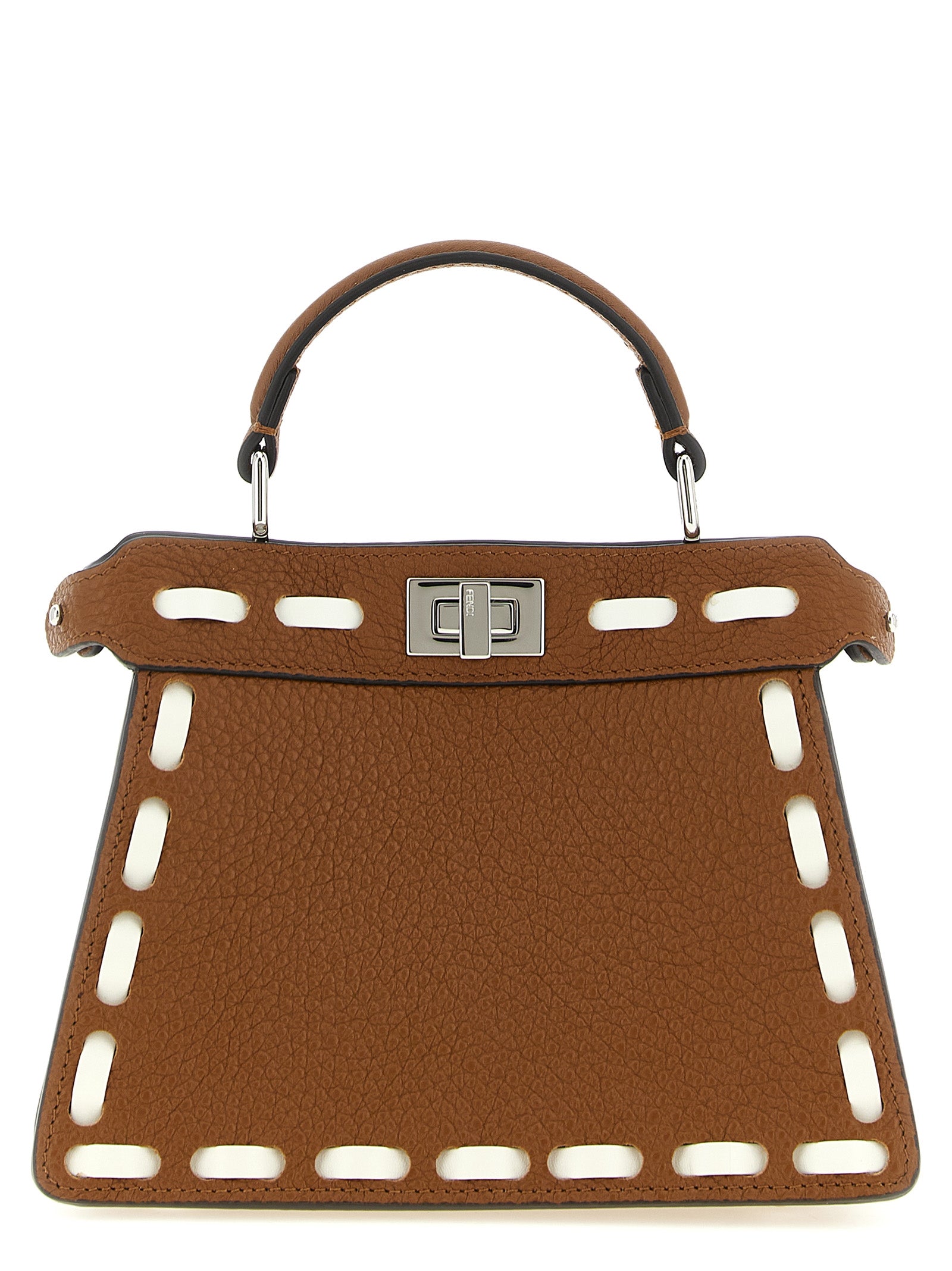 Fendi Brown Calfskin Women's Handbag