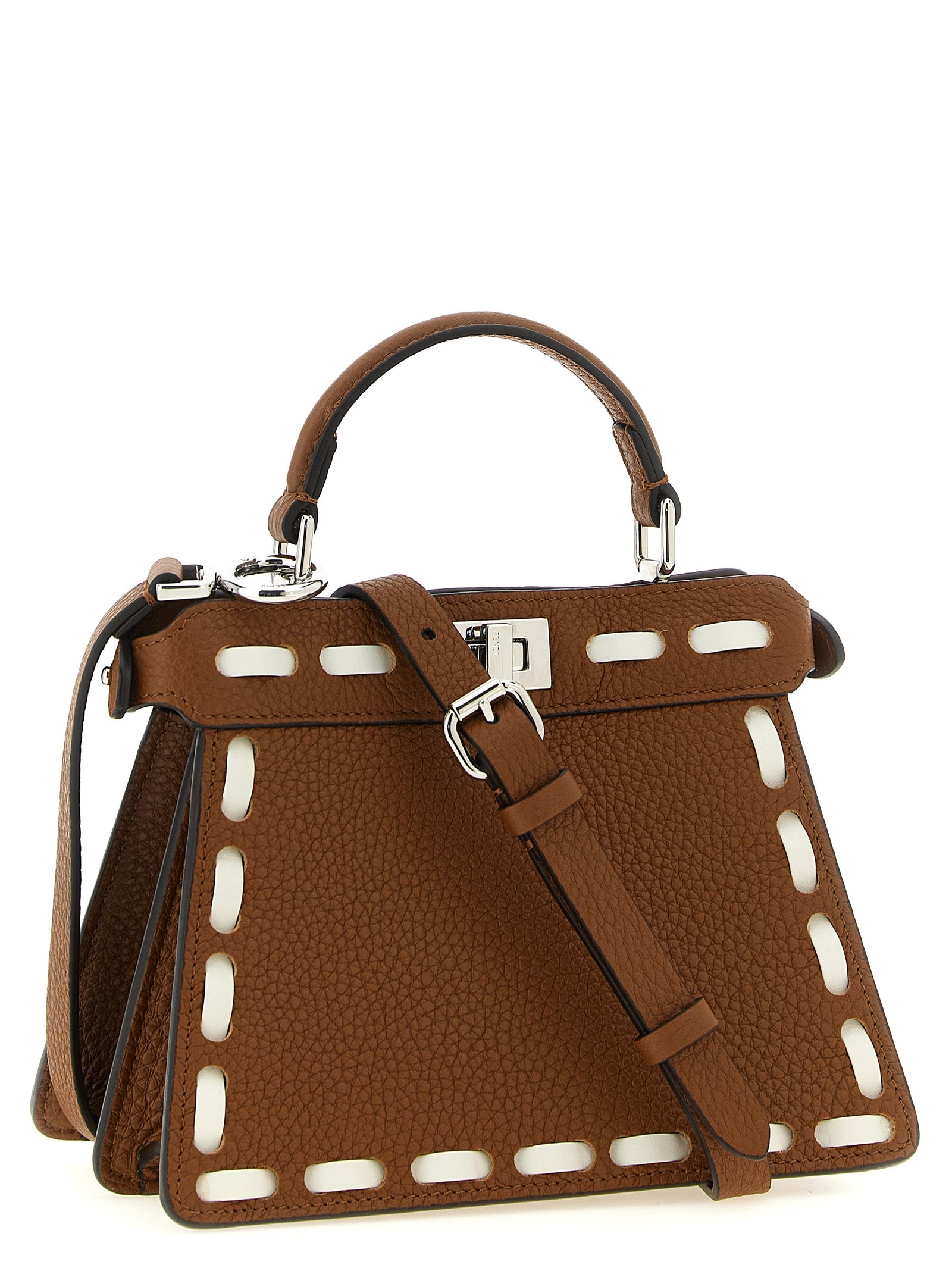 Fendi Brown Calfskin Women's Handbag